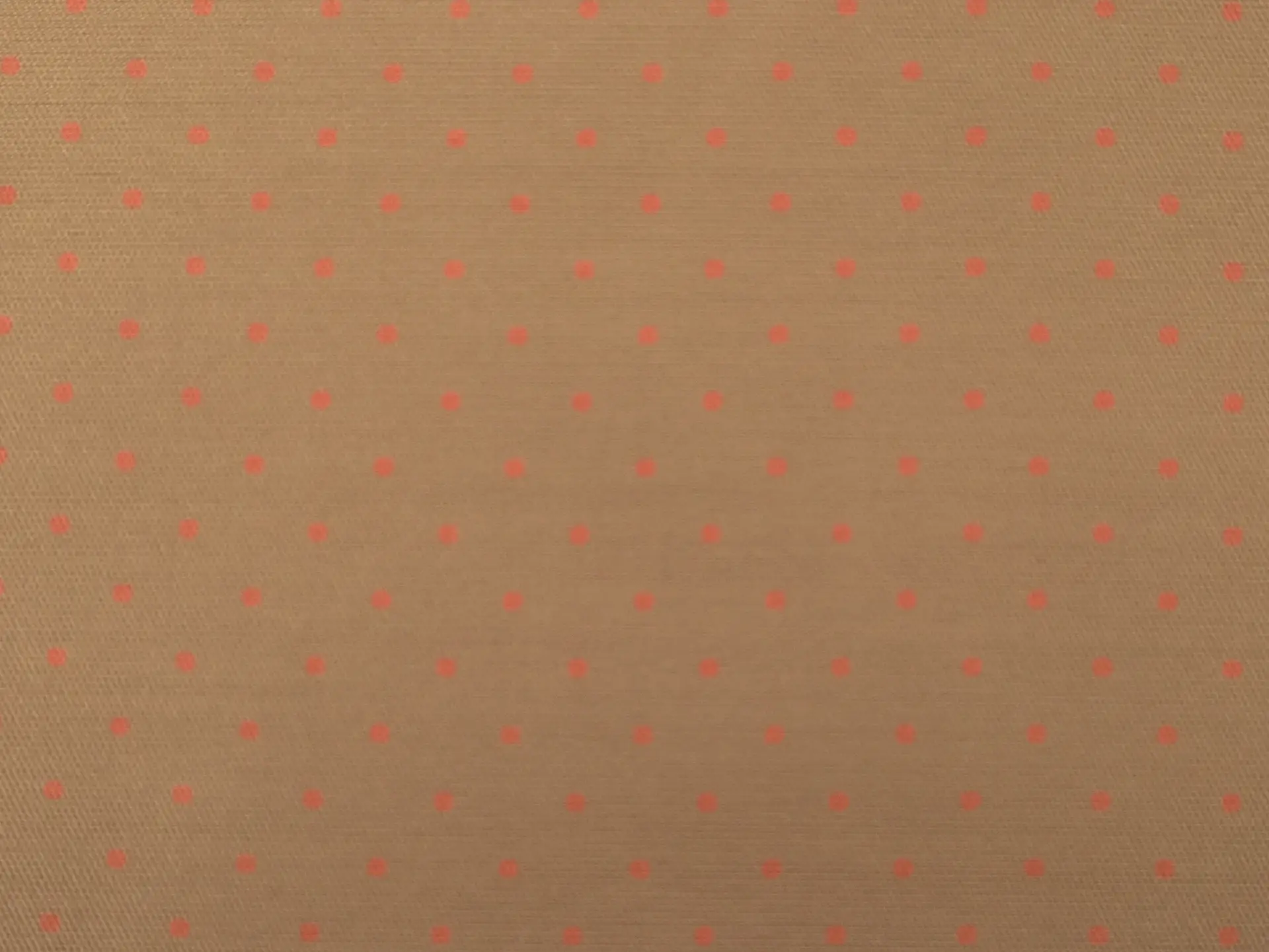 Silk and Wool Shantung with Polka Dots in Orange