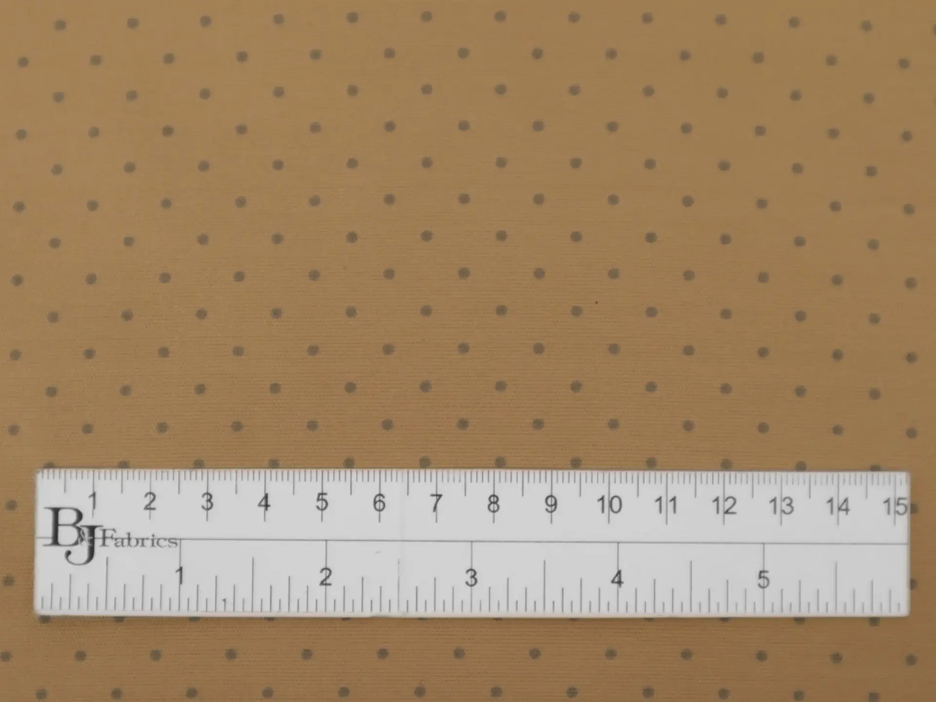 Silk and Wool Shantung with Polka Dots in Grey