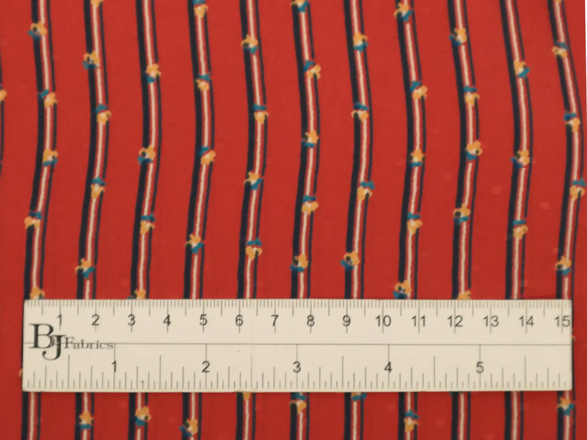 Printed Silk Jacquard with Stripes