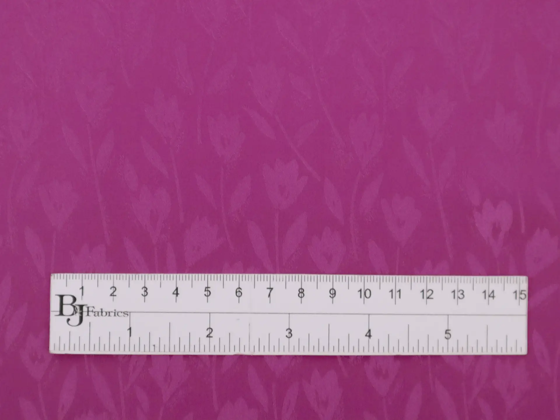 Silk Jacquard with Floral Pattern in Fuchsia