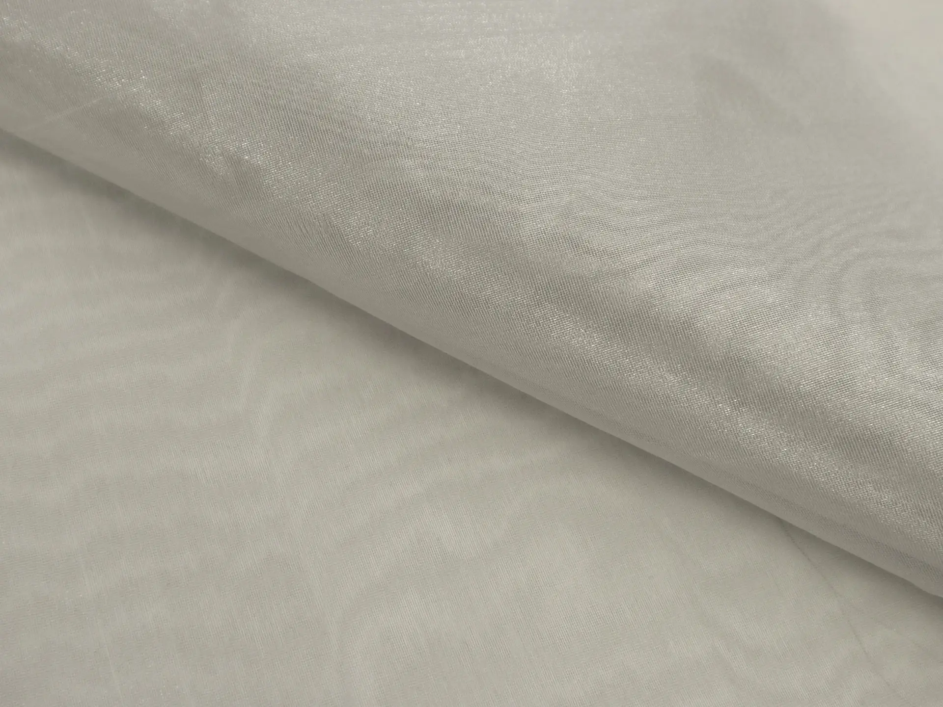 Metallic Silk Organza in Pewter