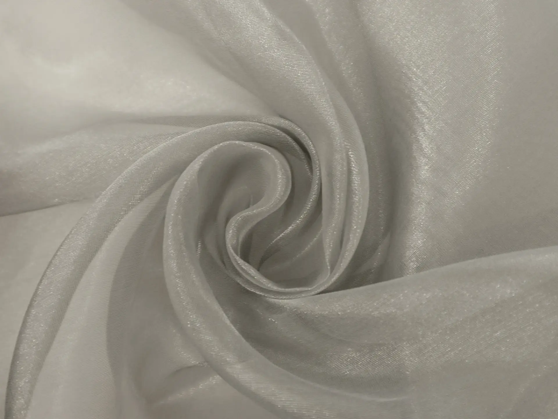Metallic Silk Organza in Pewter