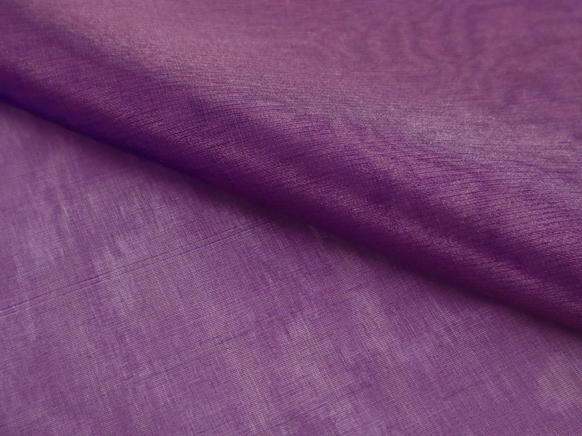 Metallic Silk Organza in Purple