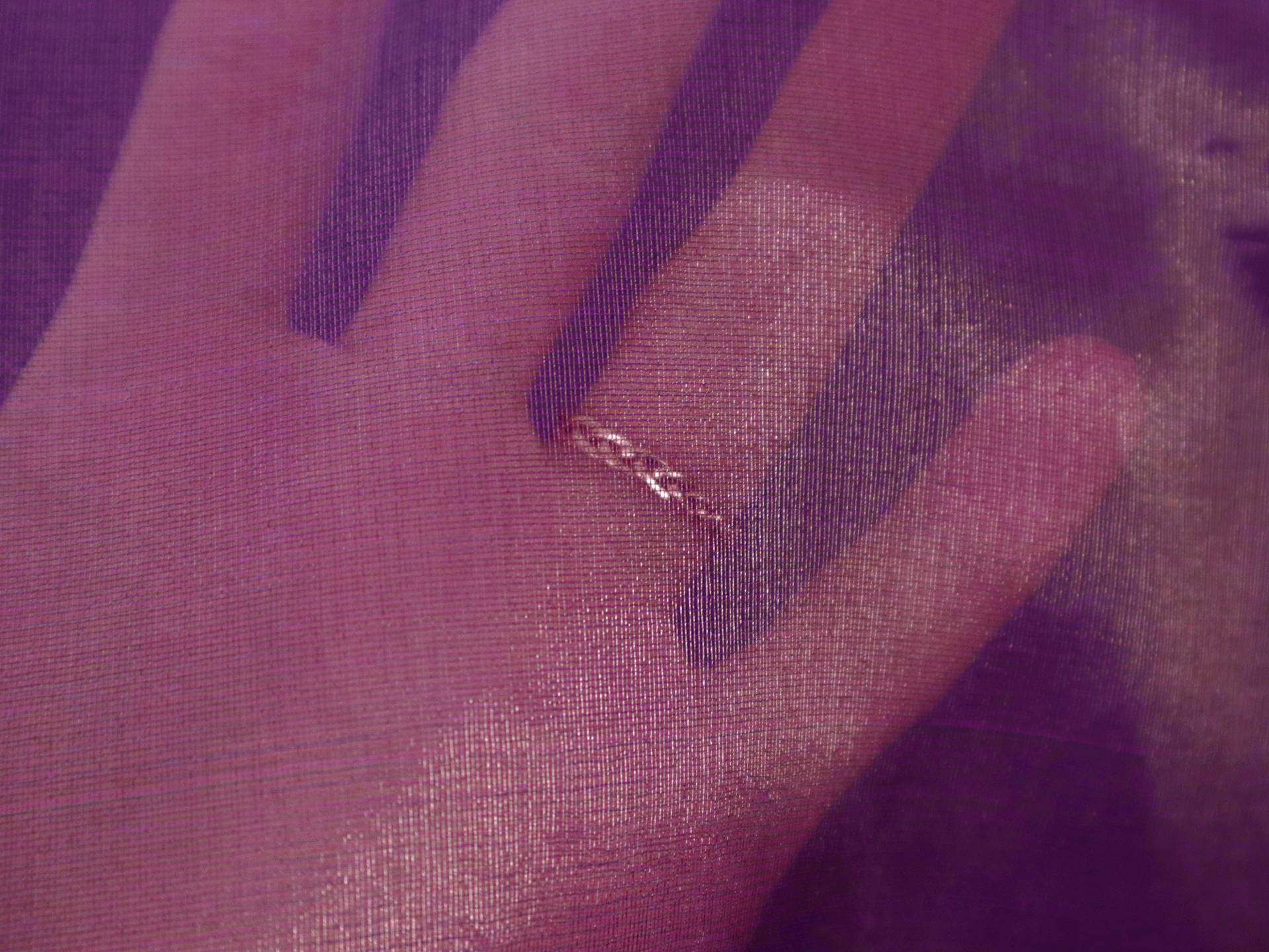 Metallic Silk Organza in Purple