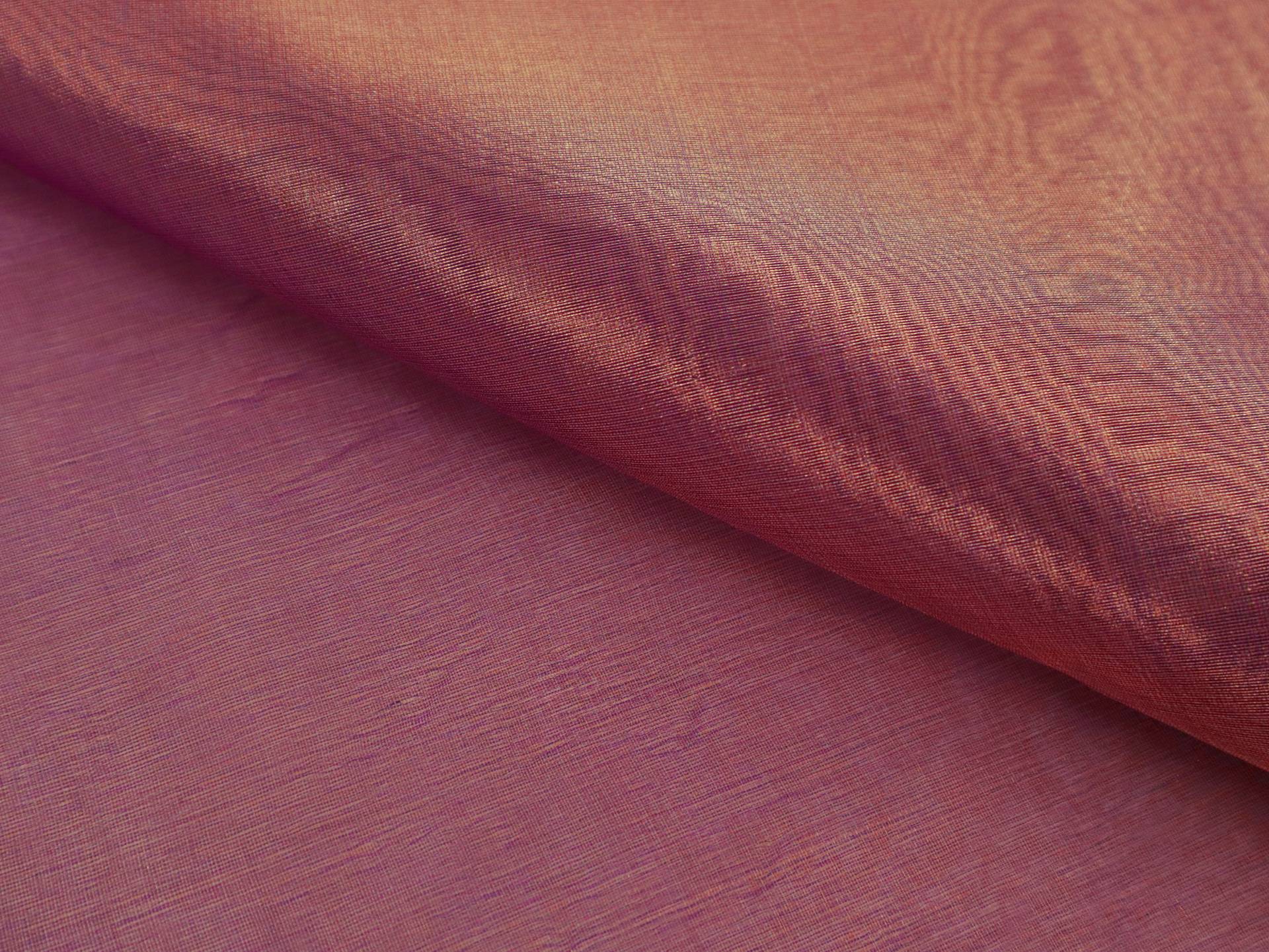 Metallic Silk Organza in Fuchsia and Gold