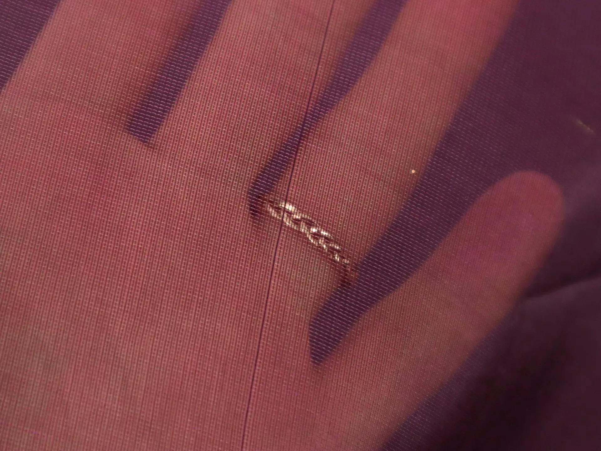 Metallic Silk Organza in Eggplant