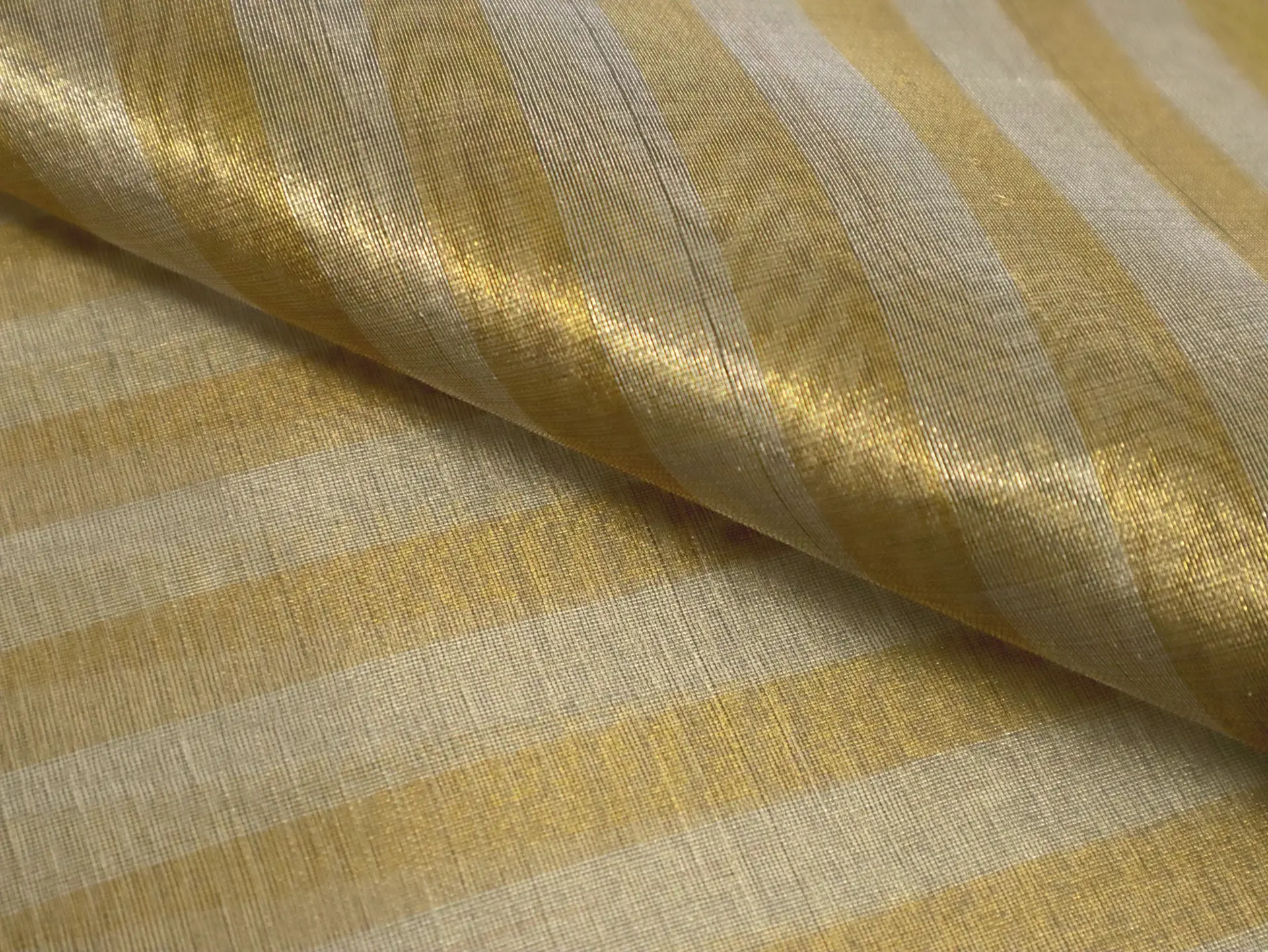 Metallic Organza Stripe