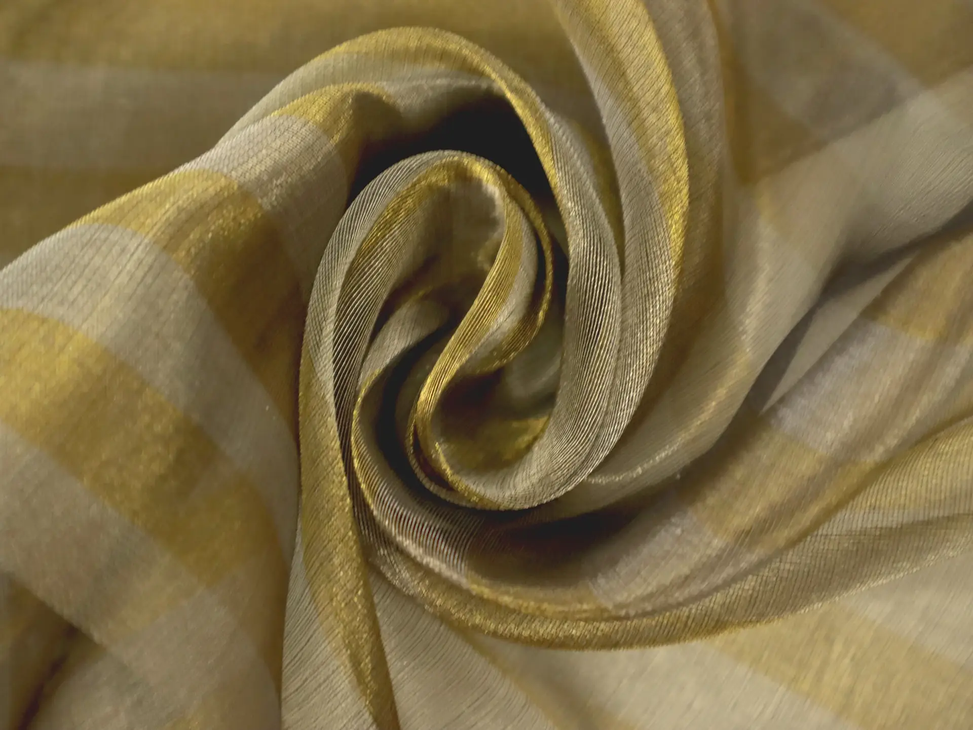 Metallic Organza Stripe