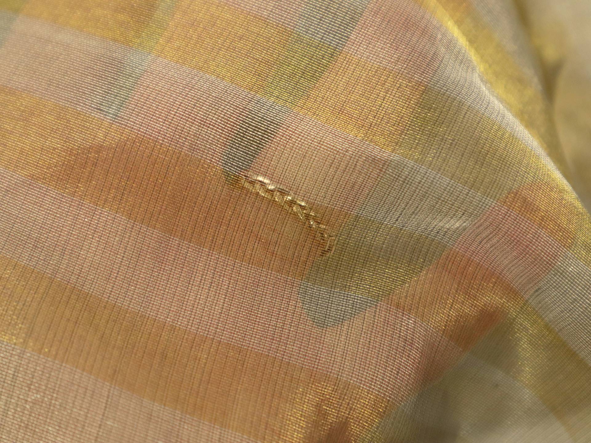 Metallic Organza Stripe