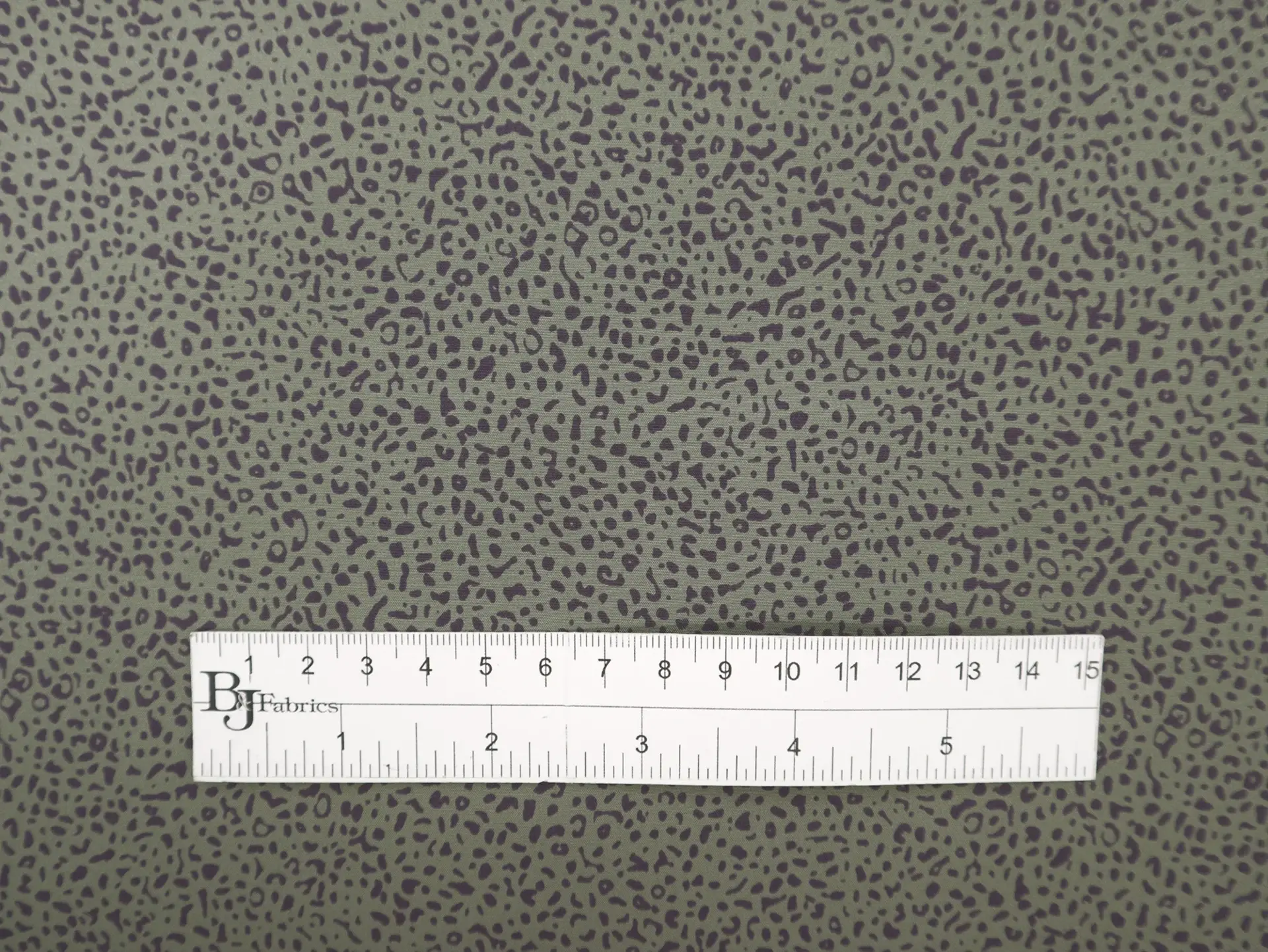 Silk Crepe de Chine with Abstract Dots Print