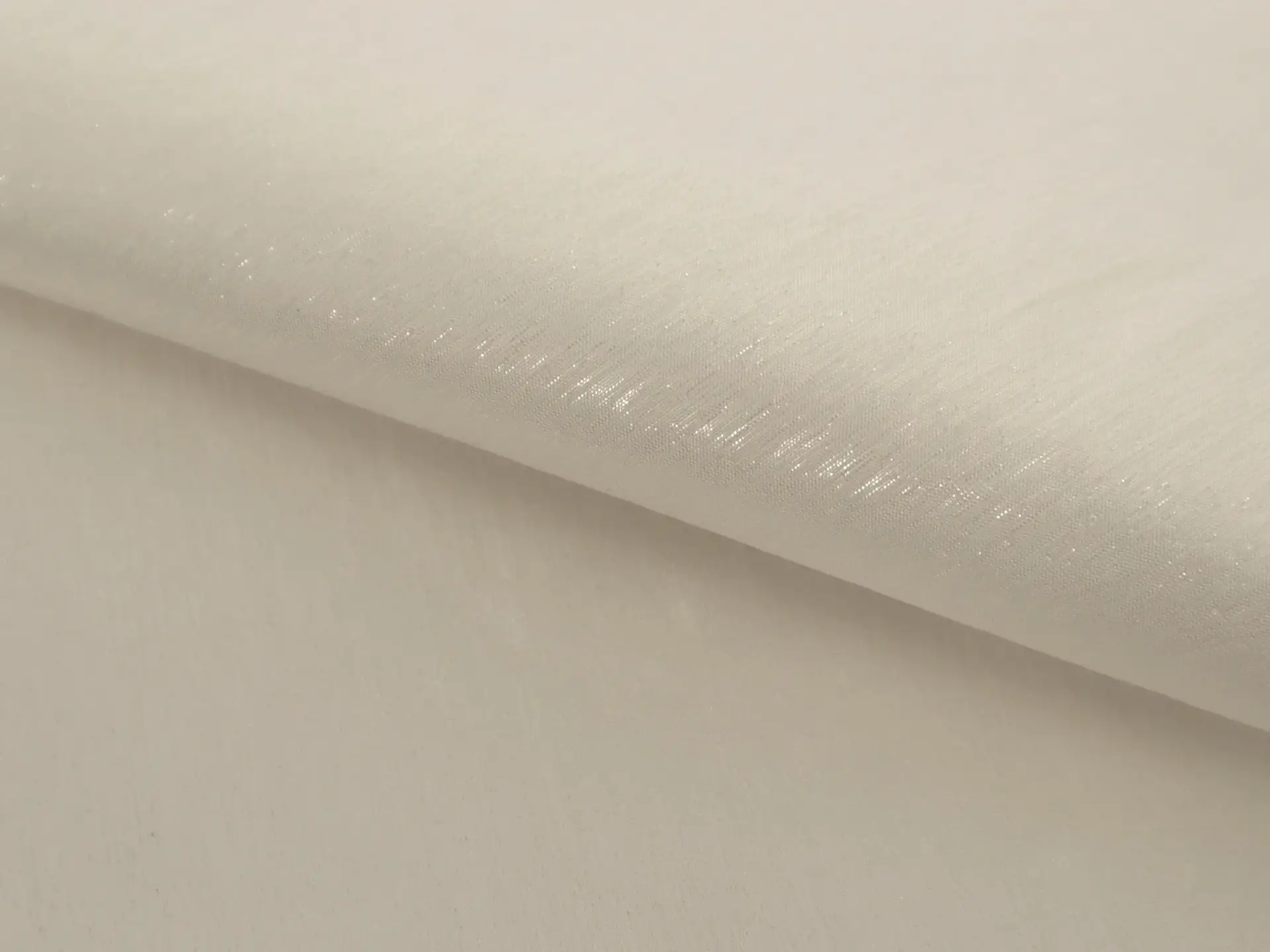 Metallic Silk Shantung in Off White