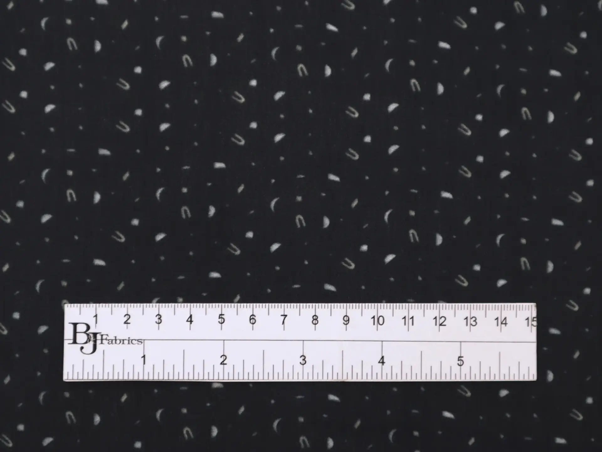 Printed Silk Double Georgette with Abstract Dot Pattern