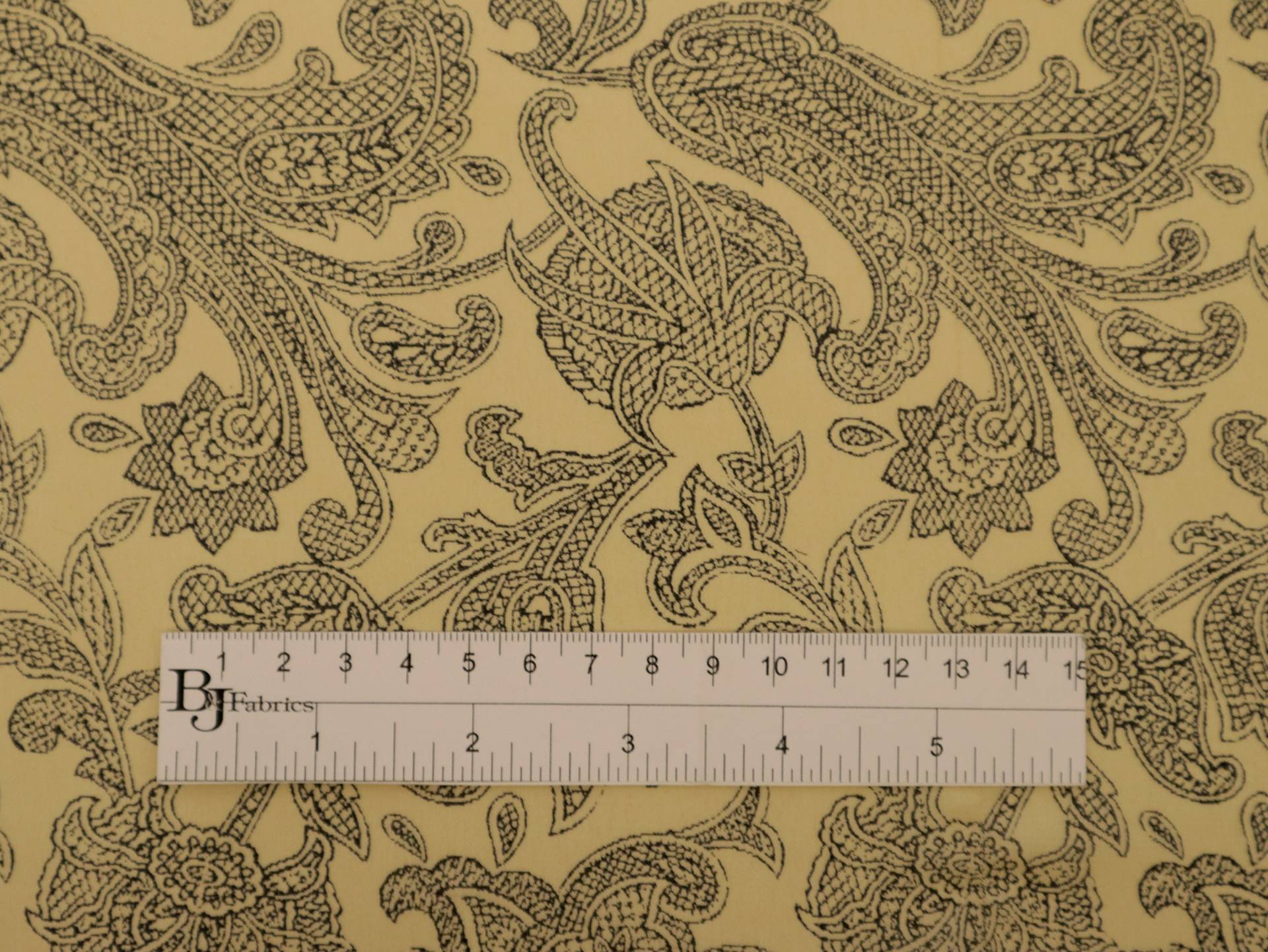 Printed Silk Chiffon with Illustrated Florals On Brown Background