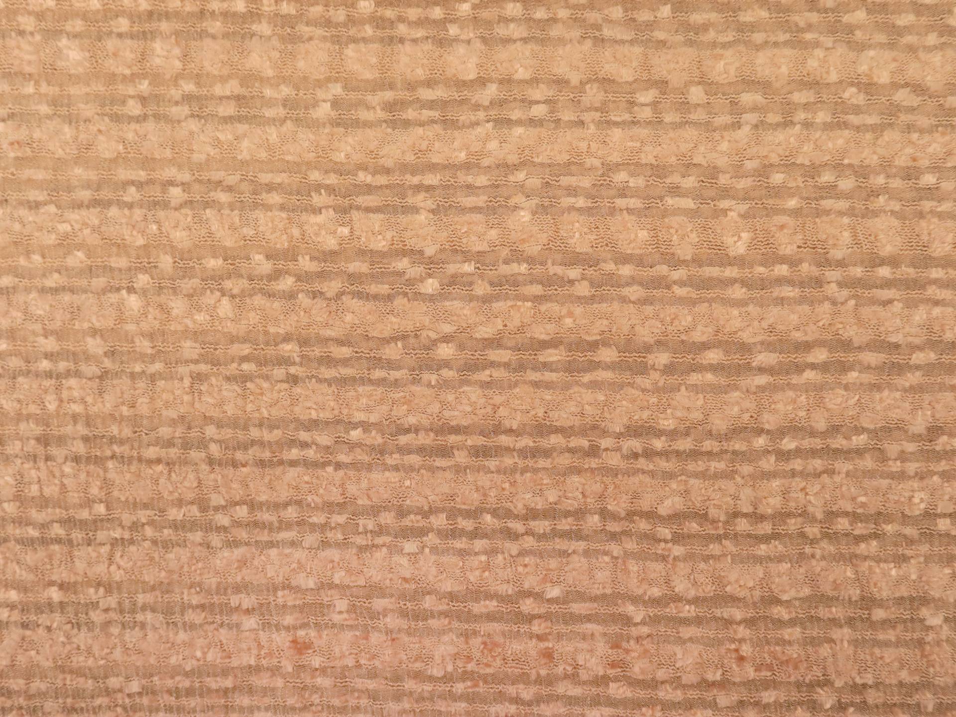 Novelty Textured Silk with Horizontal Stripe in Peach