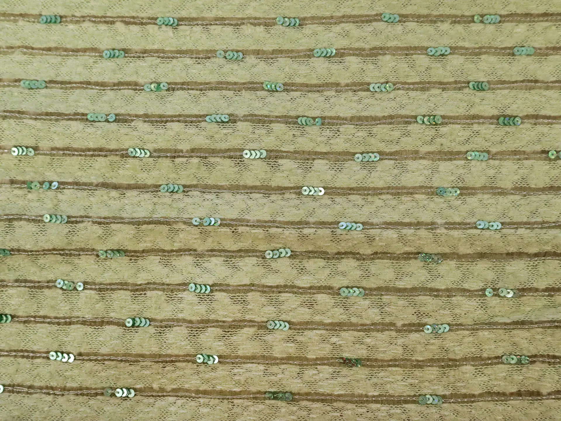 Sequined Silk and Rayon Chenille in Seafoam