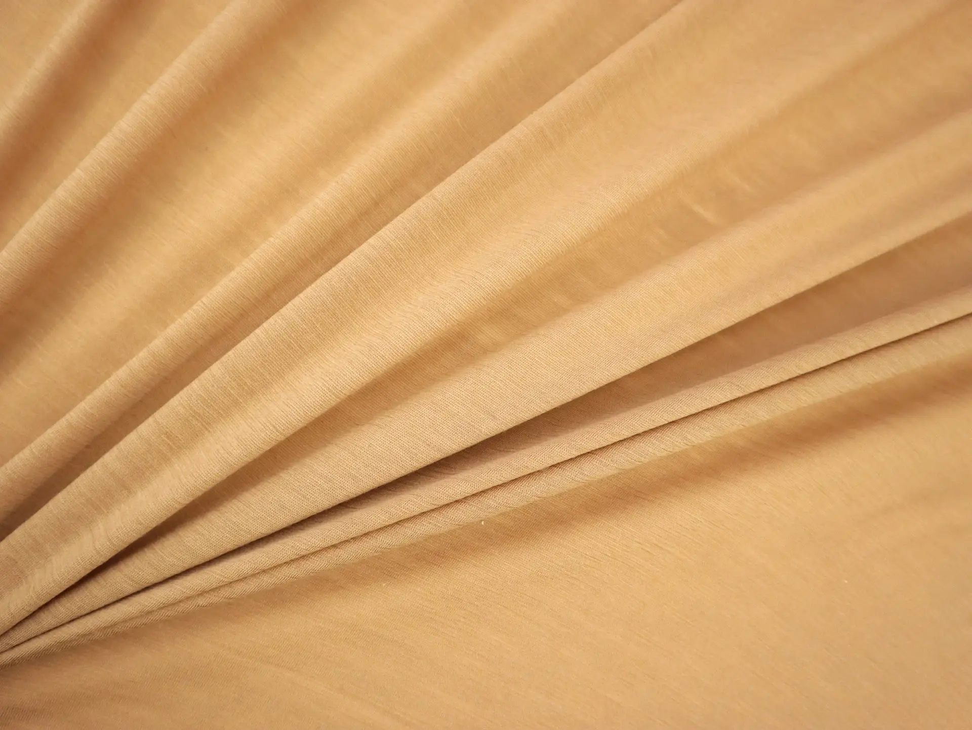 Italian Semi Sheer Wool Jersey Knit in Ochre