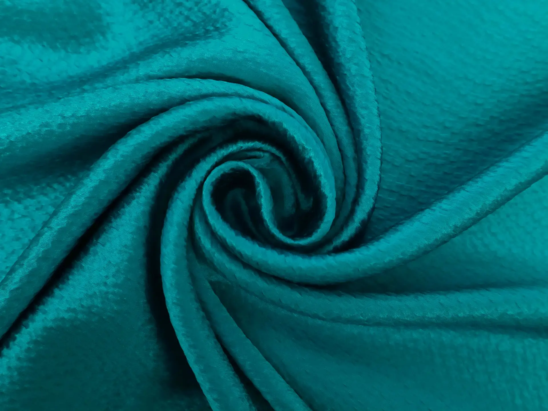 Hammered Silk Satin in Turquoise