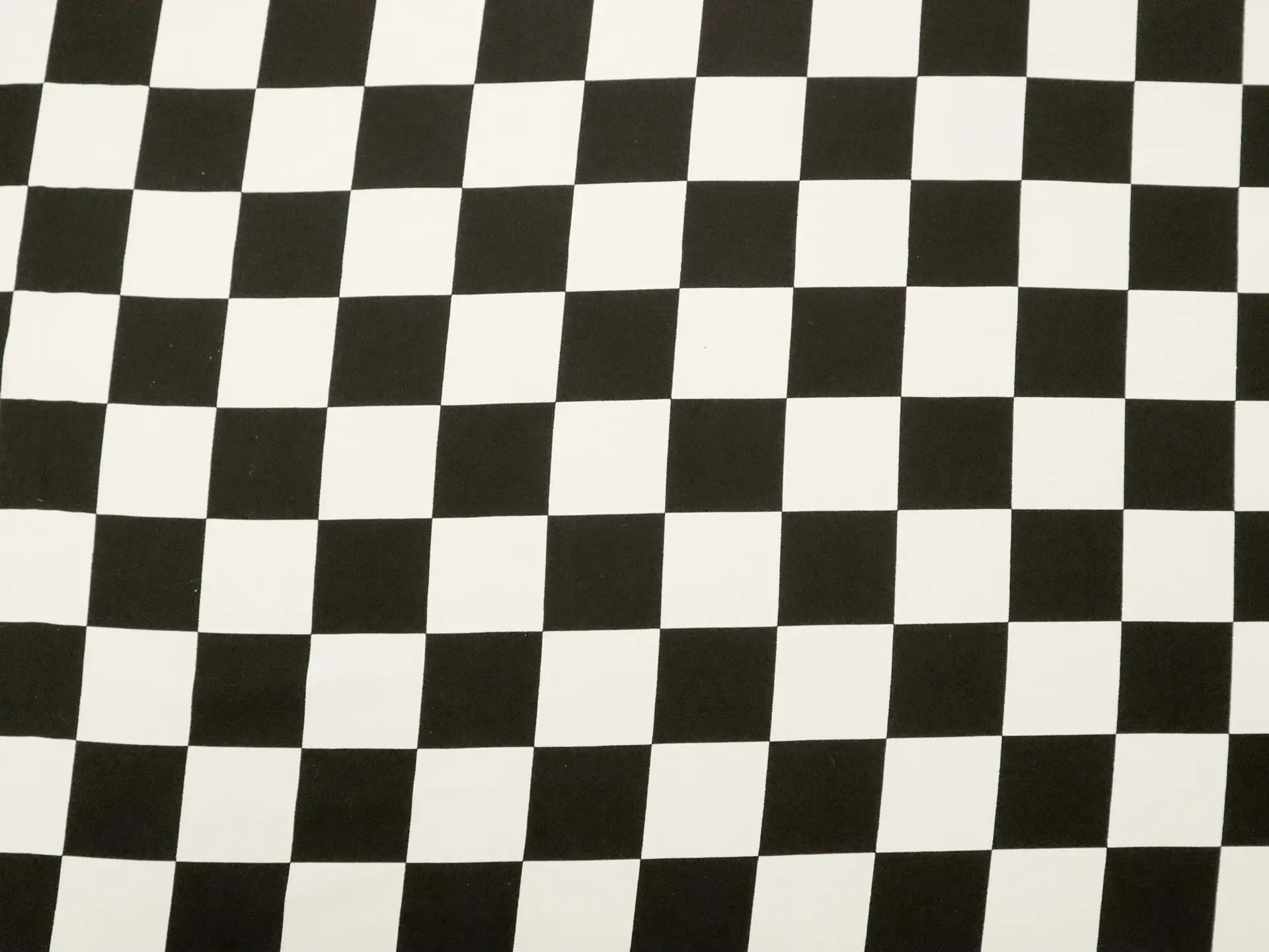 Stretch Silk Charmeuse with Medium Black and White Check