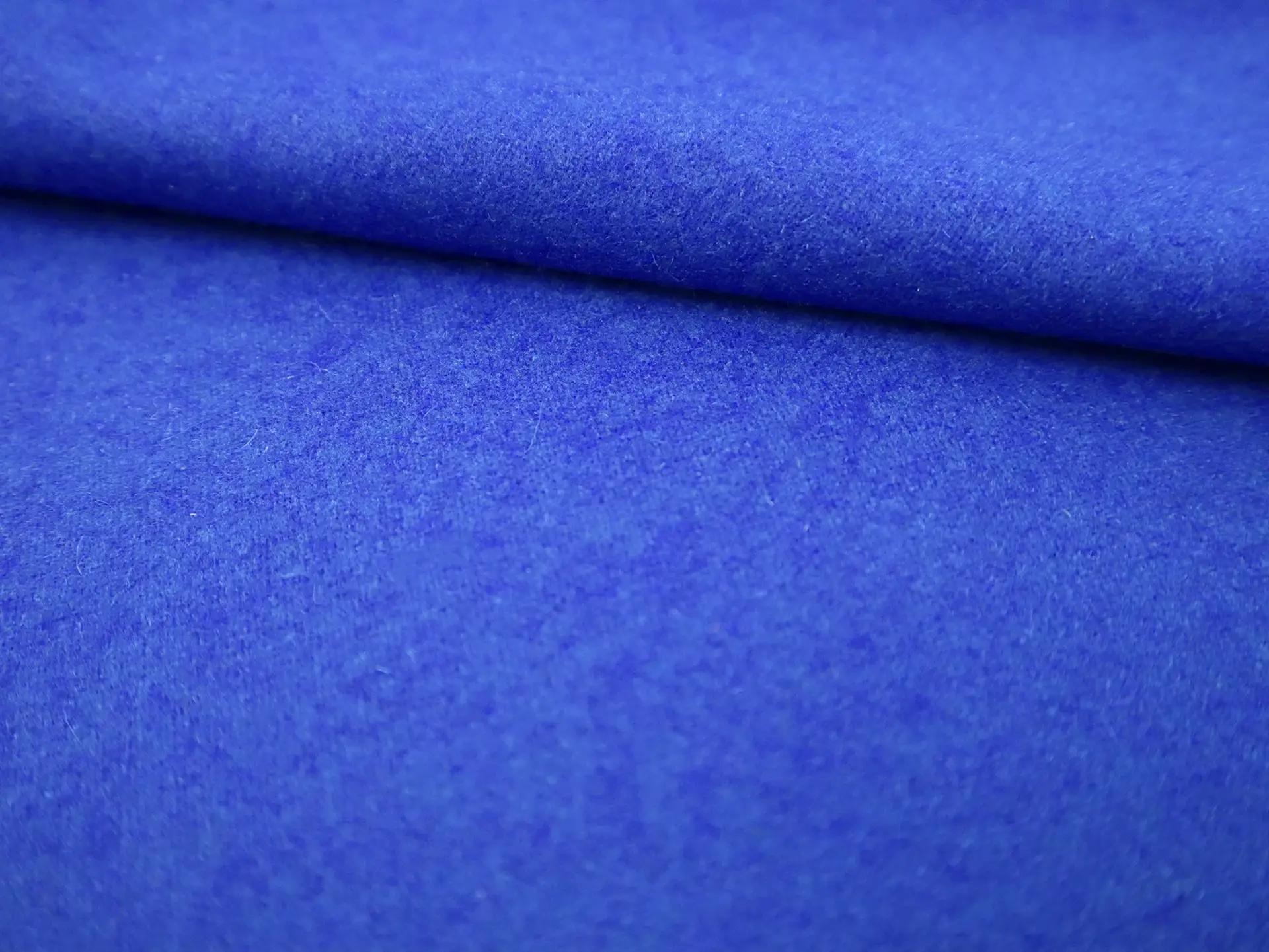 Italian Wool Melton in Bluette
