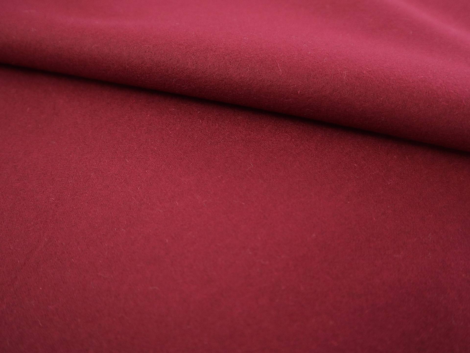 Italian Wool Melton in Bordeaux