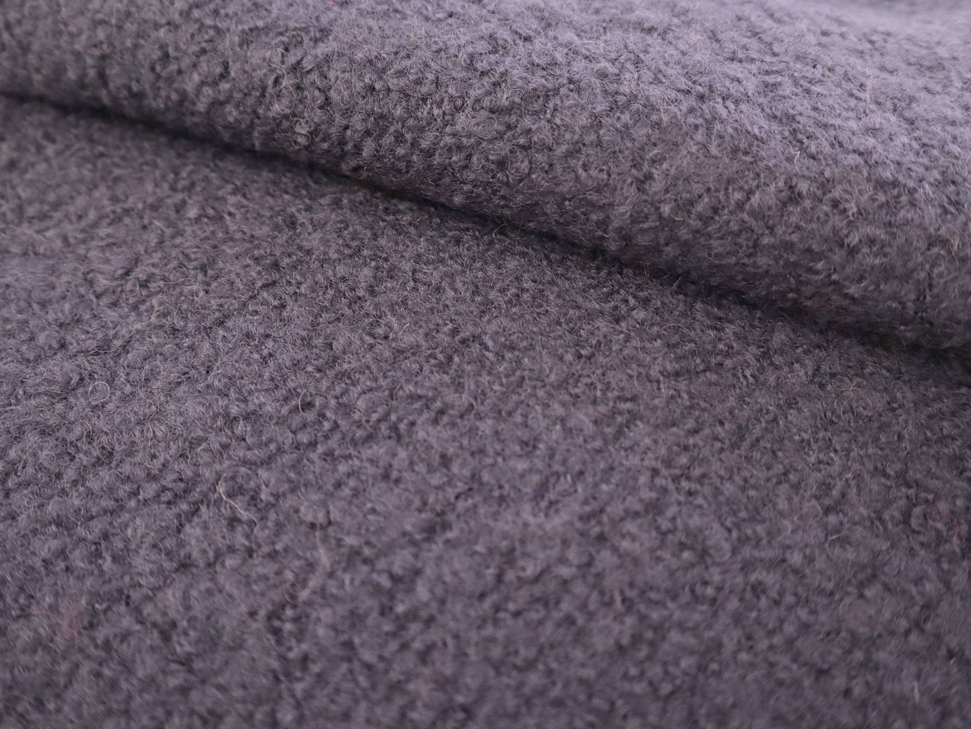 Wool Blend Bouclé Knit in Slate
