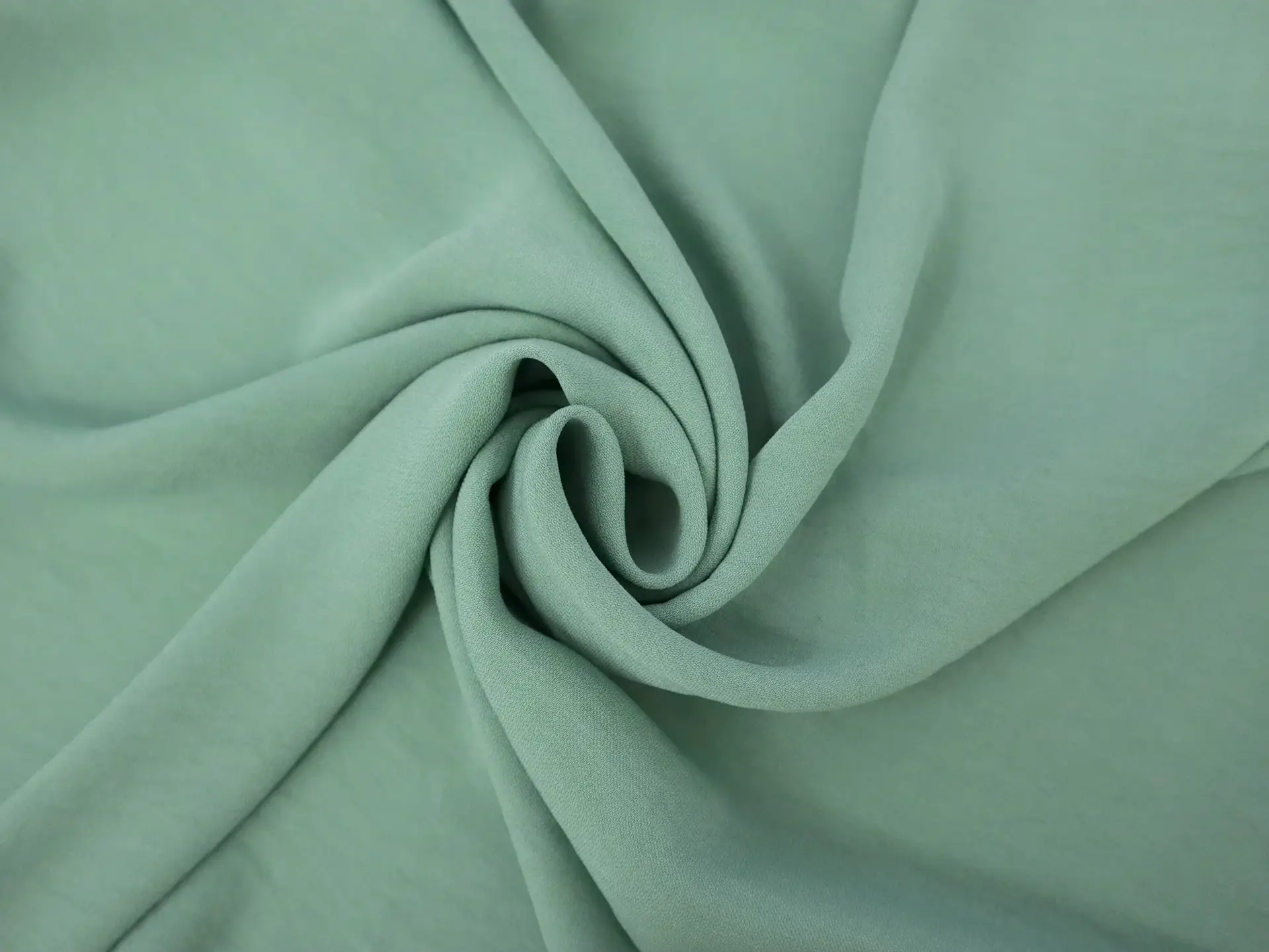 Polyester Georgette in Malachite Green