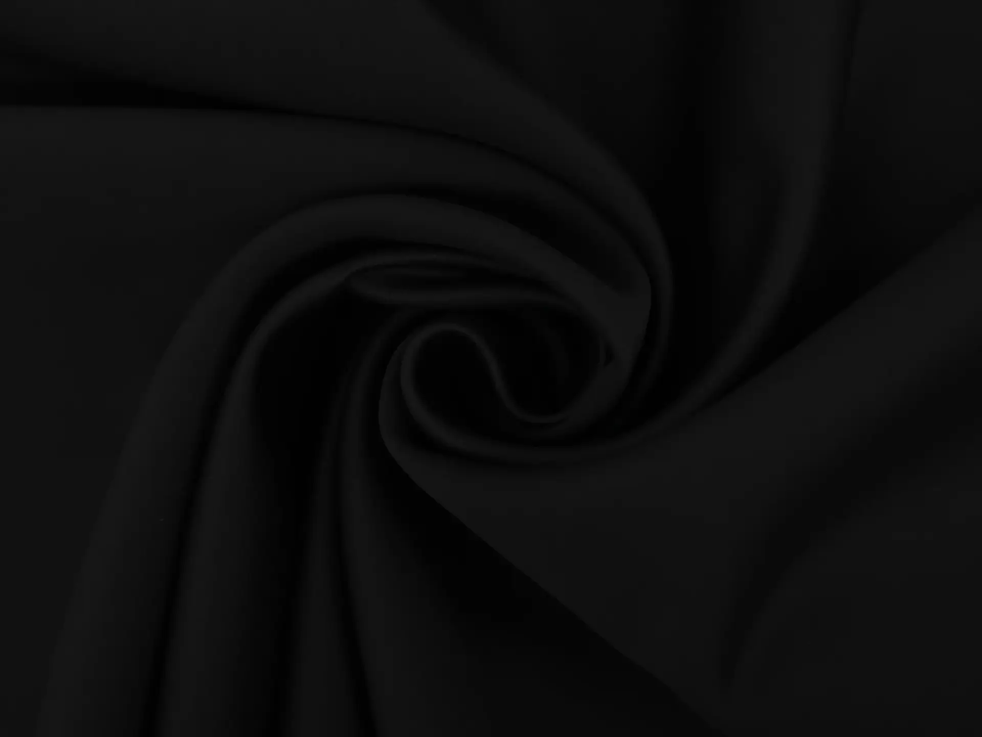 Japanese Matte Finish Polyester Satin in Black