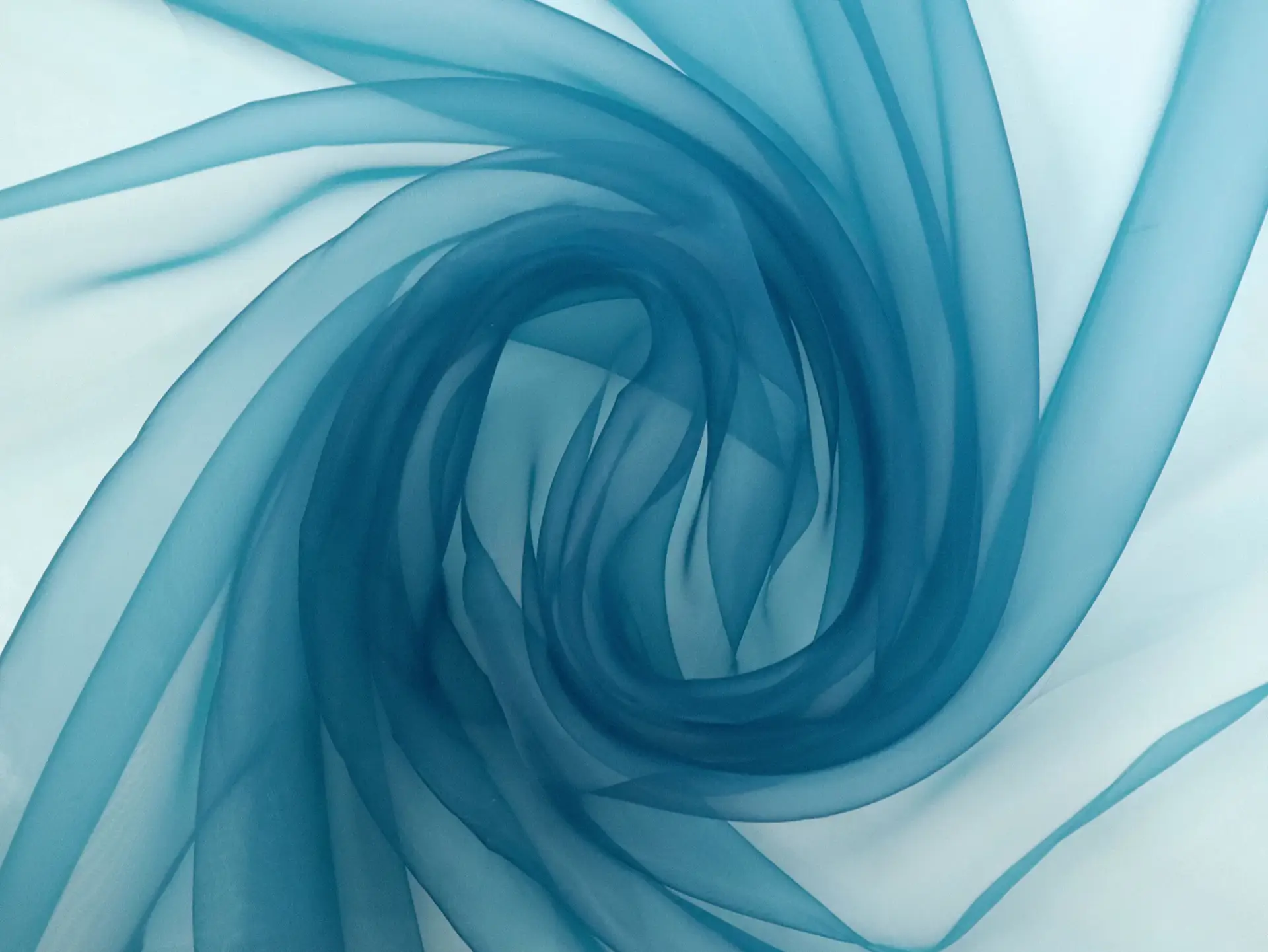 Japanese Ultra Sheer Onion Skin Organza in Peacock