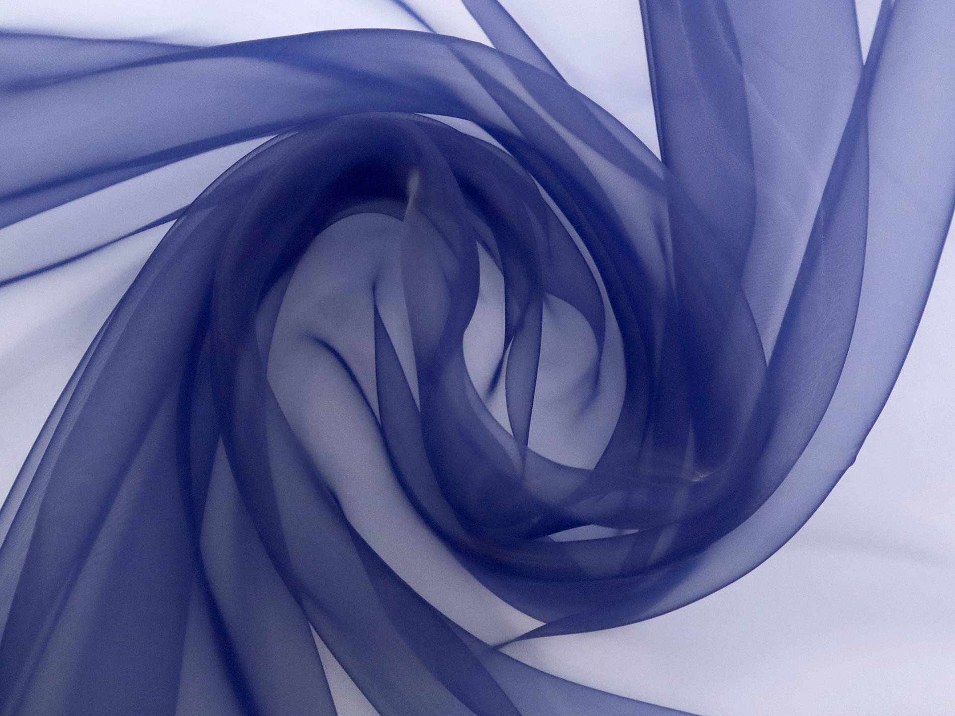 Japanese Ultra Sheer Onion Skin Organza in Indigo