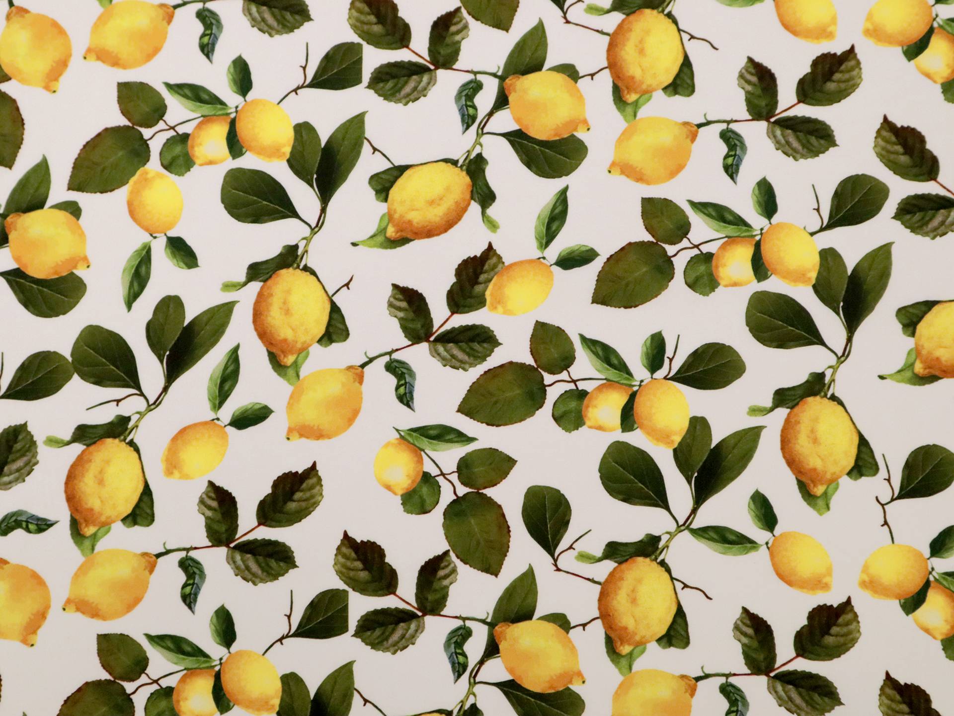 Digital Print Viscose with Lemons