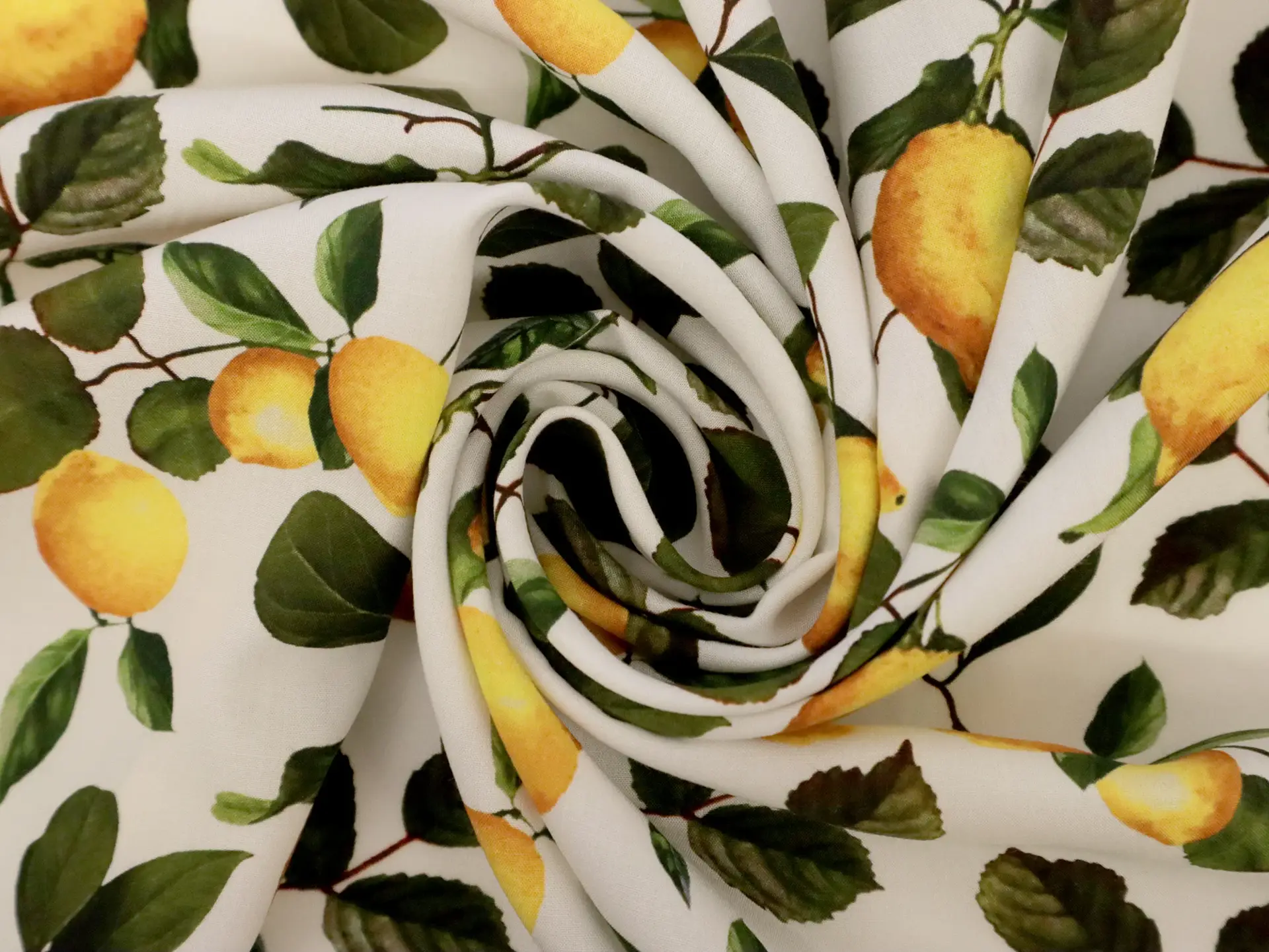 Digital Print Viscose with Lemons