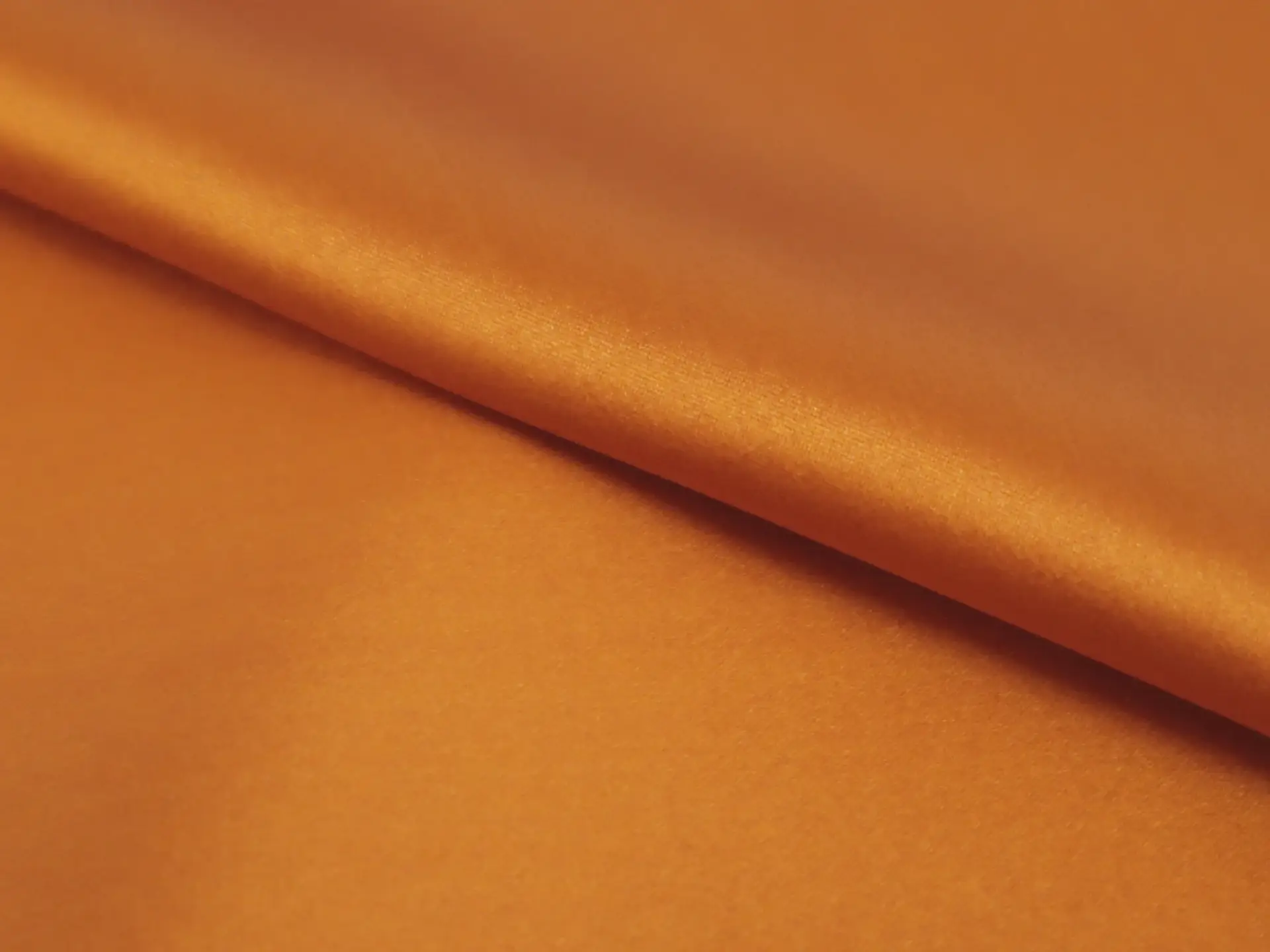 Lacquered Silk and Lycra Charmeuse in Orange