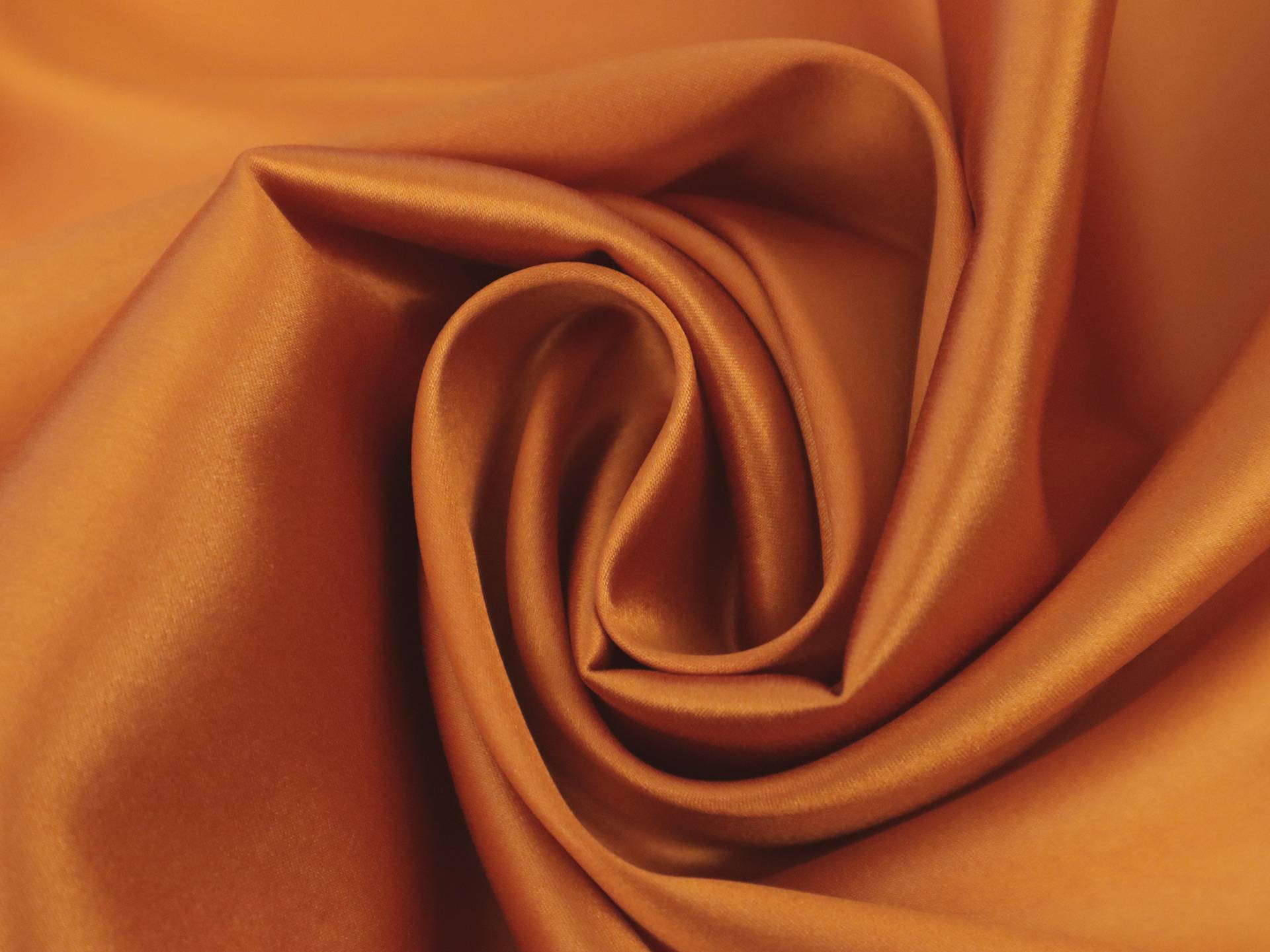 Lacquered Silk and Lycra Charmeuse in Orange