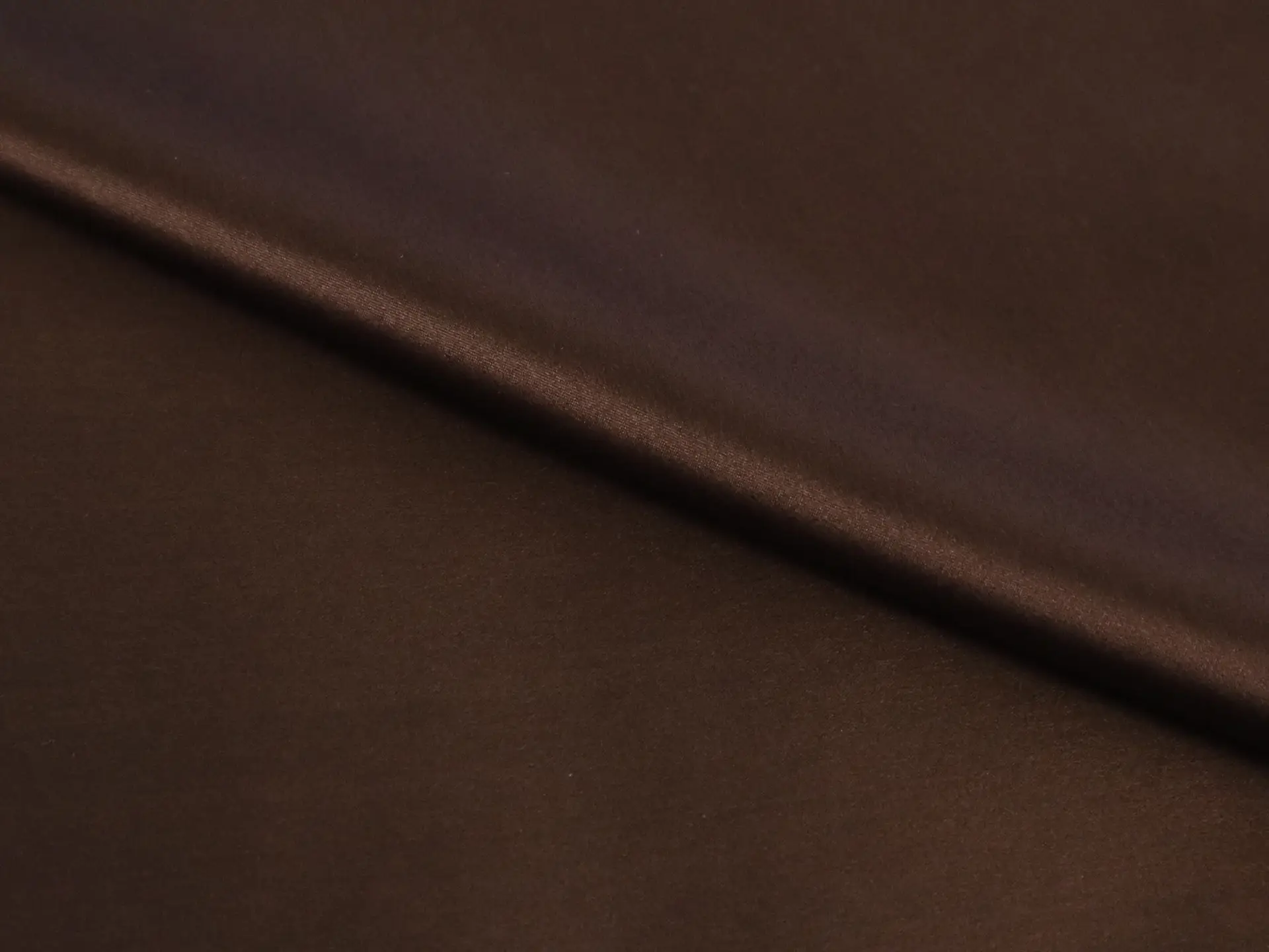 Lacquered Silk and Lycra Charmeuse in Brown