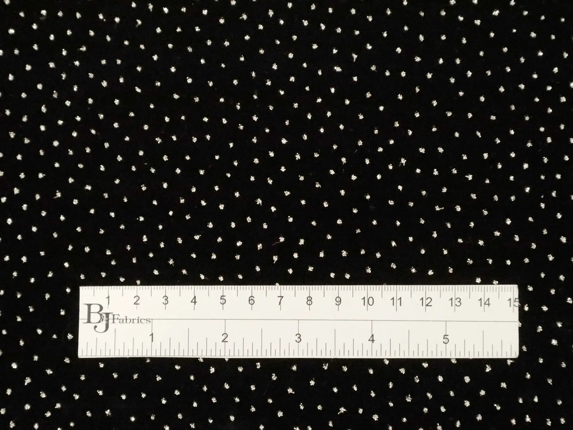 Novelty Glitter Dot Velvet in Grey