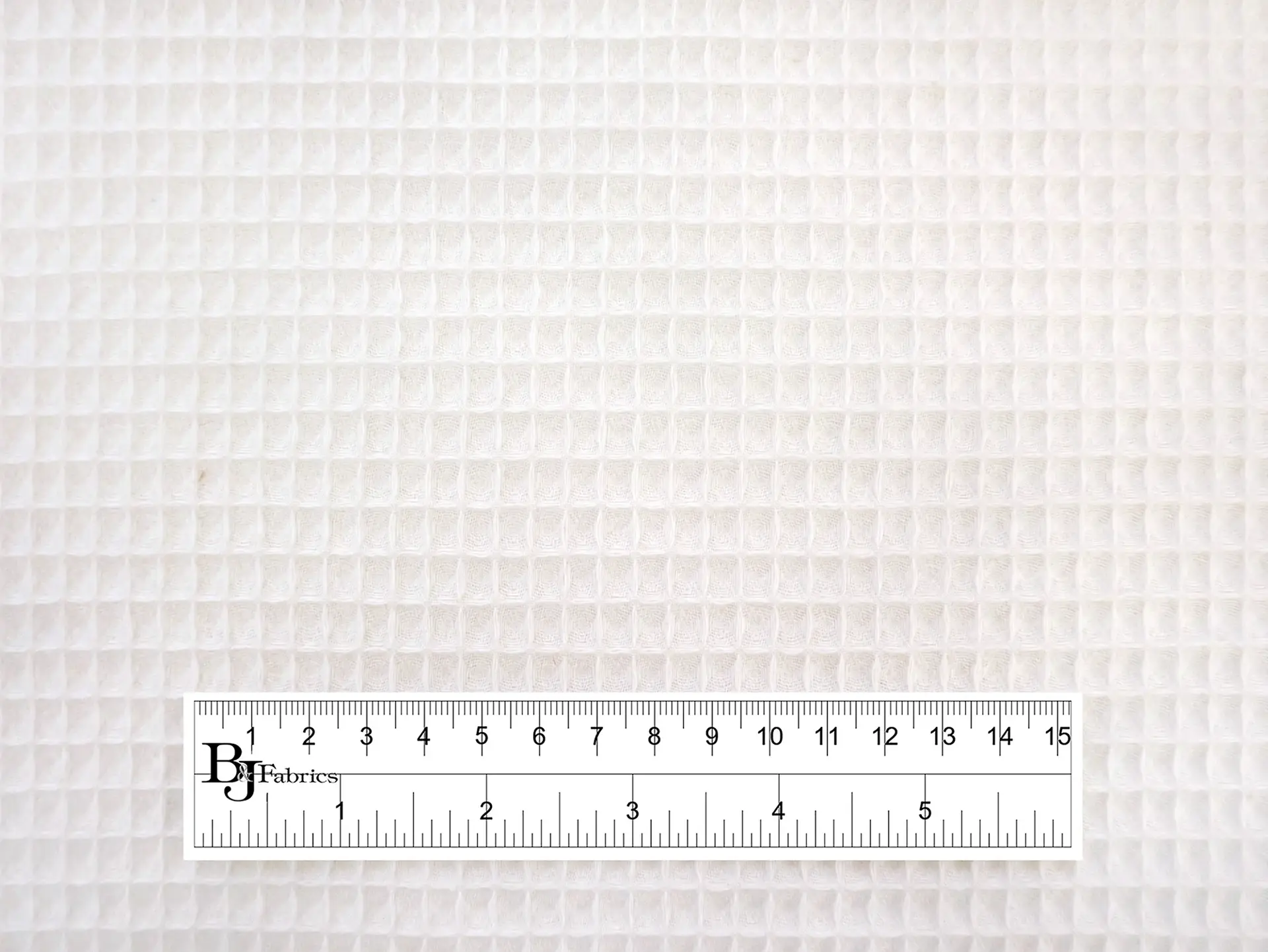 French Cotton Waffle Piqué in Creme