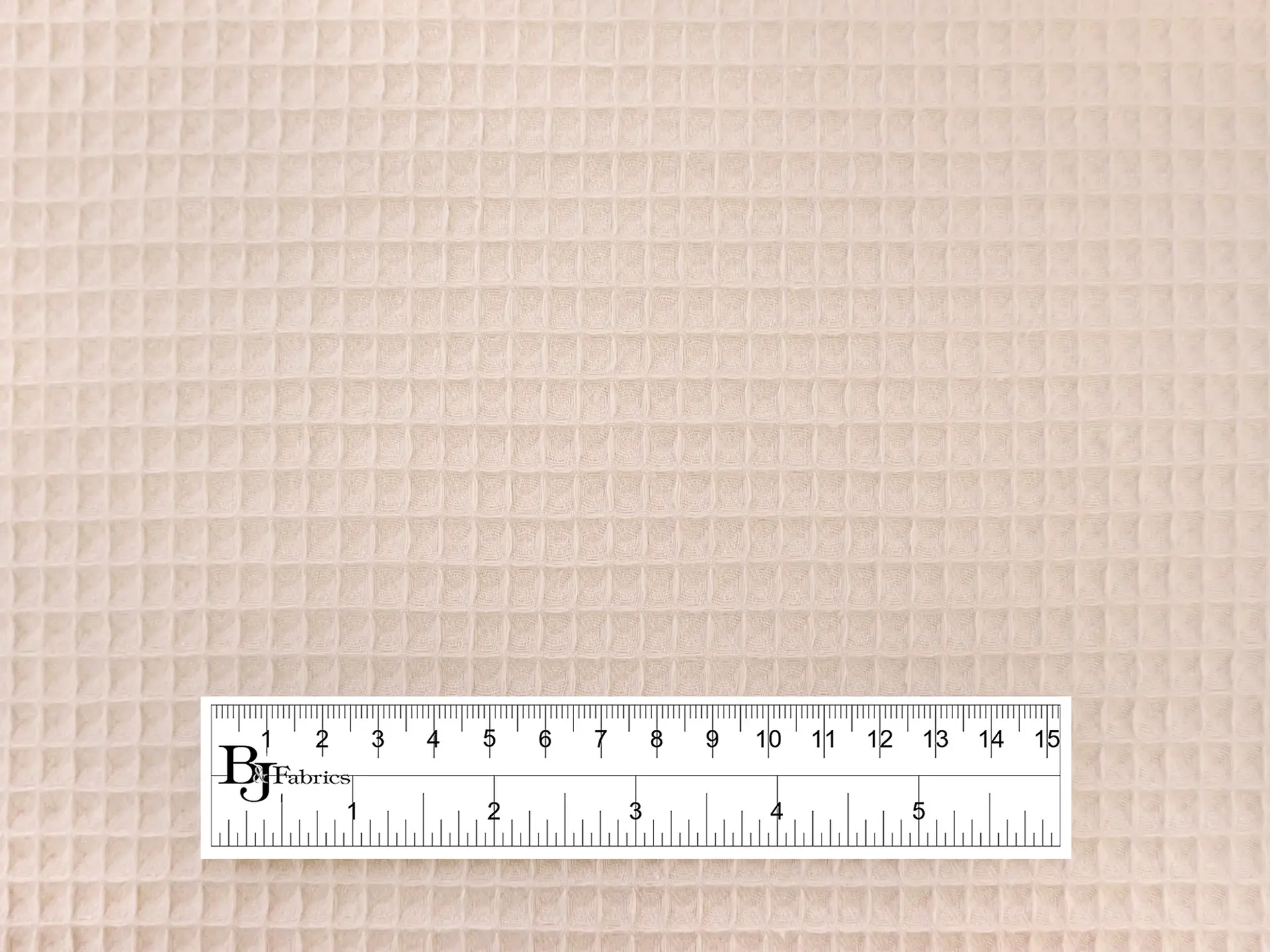 French Cotton Waffle Piqué in Ecru