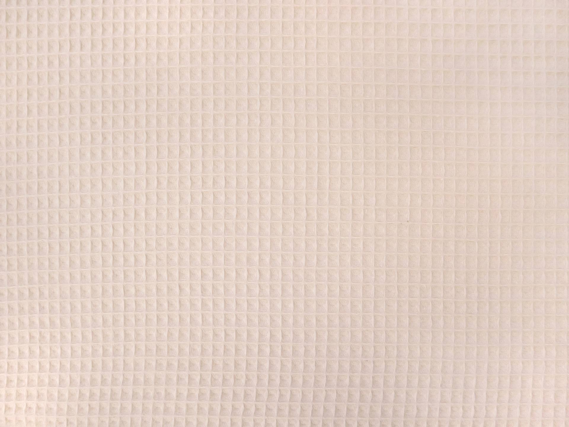 French Cotton Waffle Piqué in Ecru