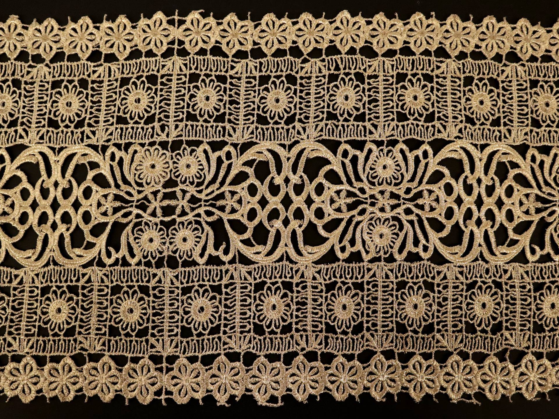Metallic Guipure Lace