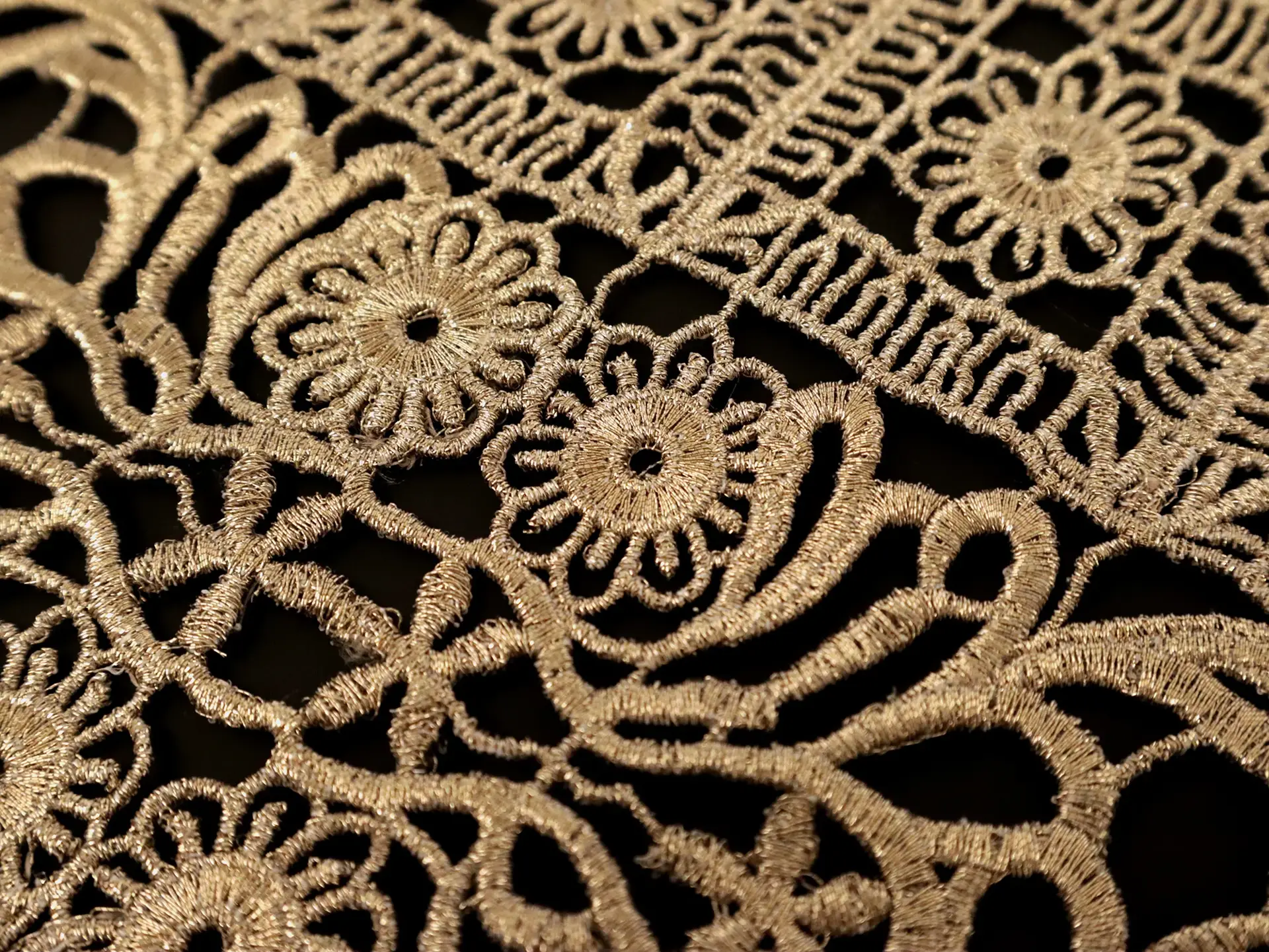 Metallic Guipure Lace