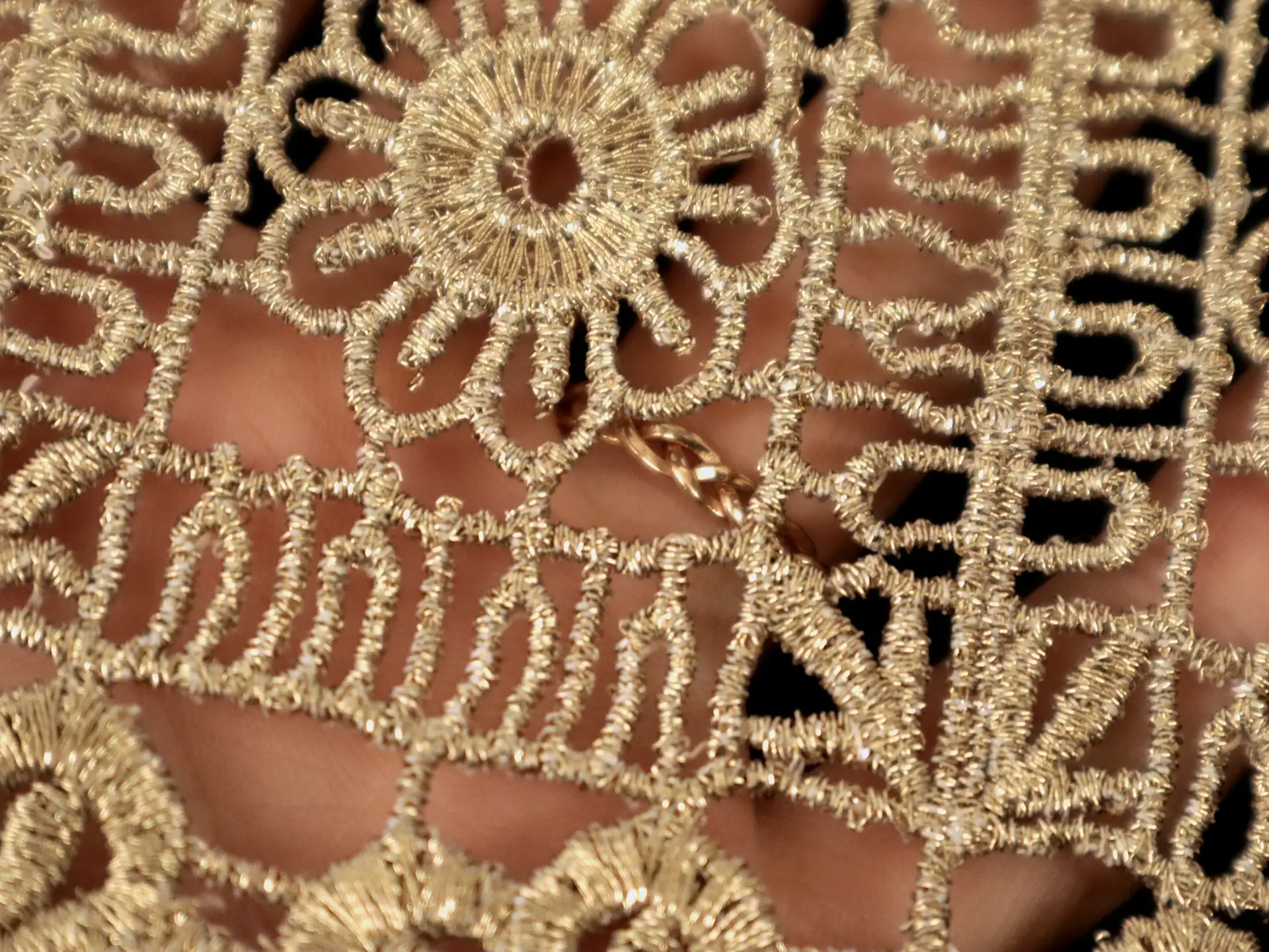 Metallic Guipure Lace