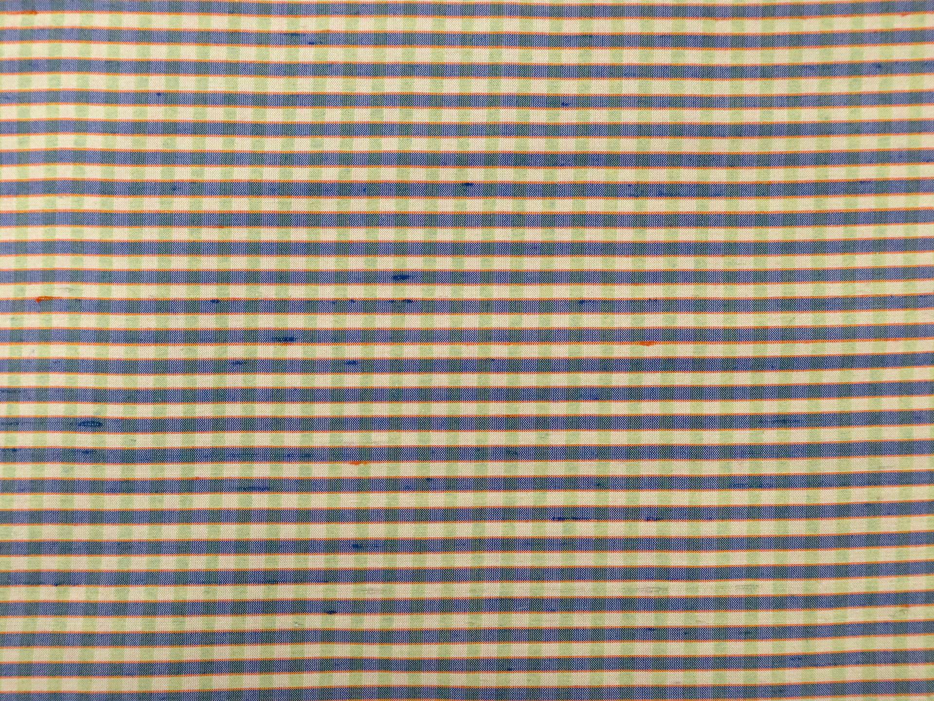 Gingham Silk Shantung