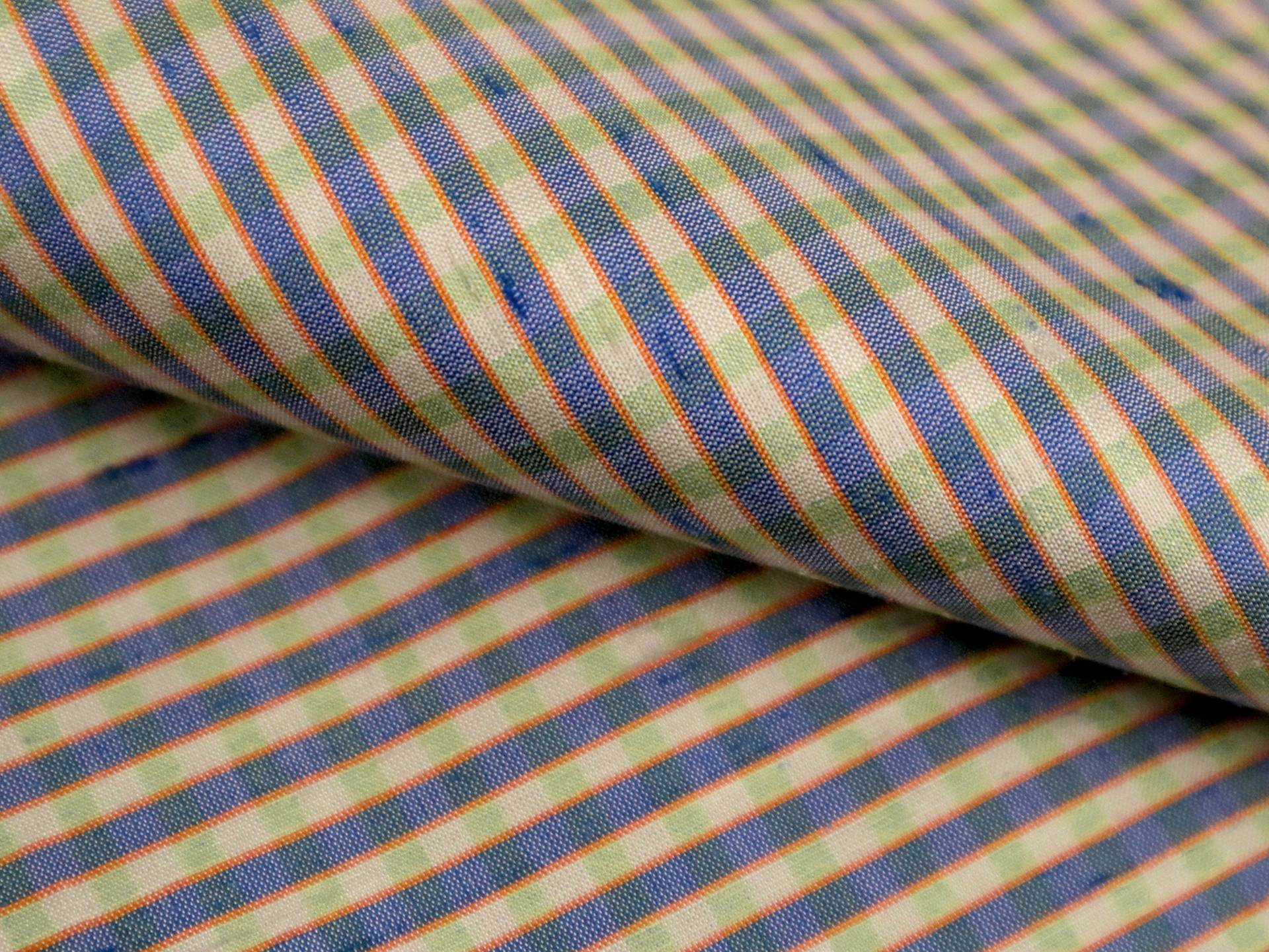 Gingham Silk Shantung