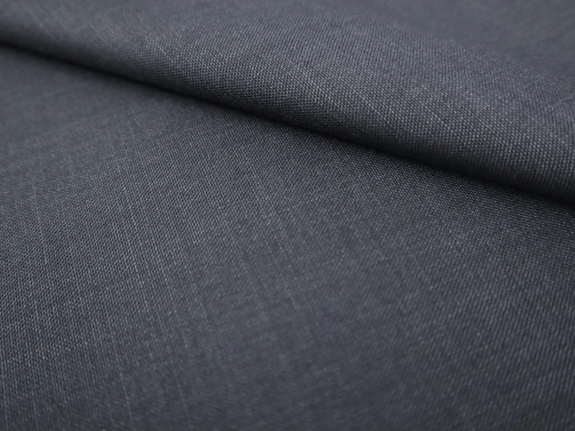 Light Weight Polyester Suiting in Blue Ash