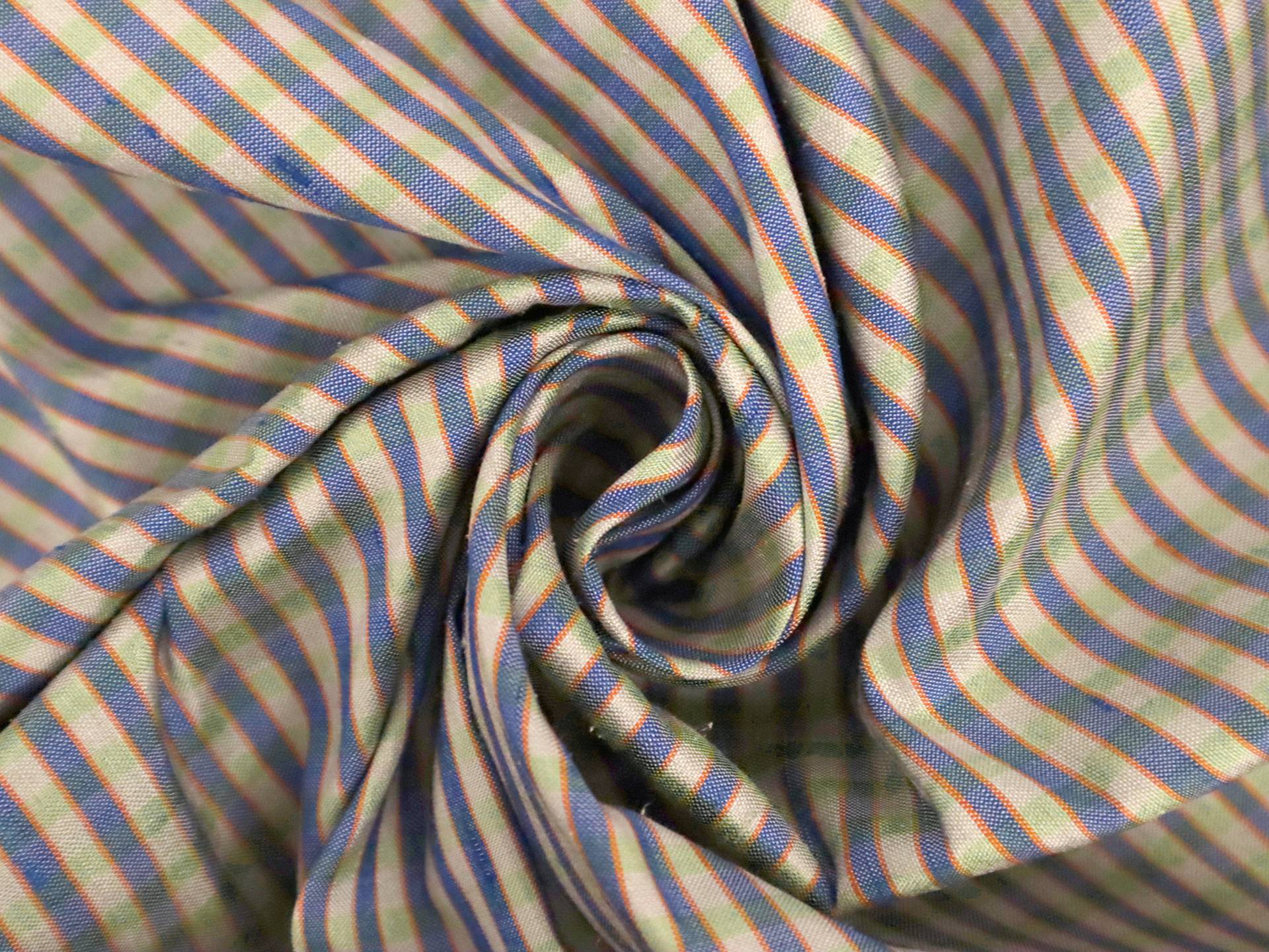 Gingham Silk Shantung