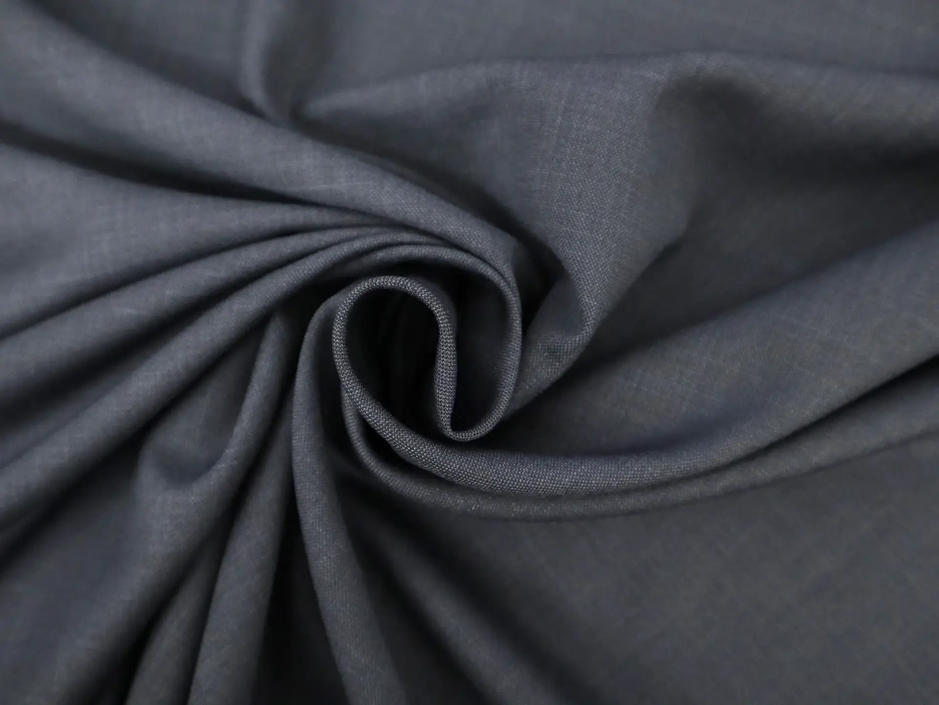 Light Weight Polyester Suiting in Blue Ash