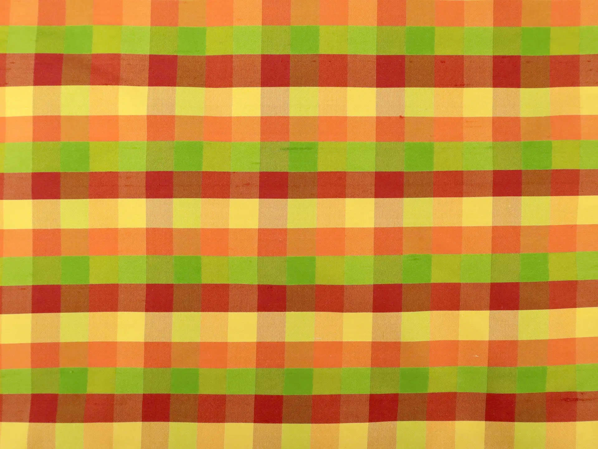 Gingham Silk Shantung