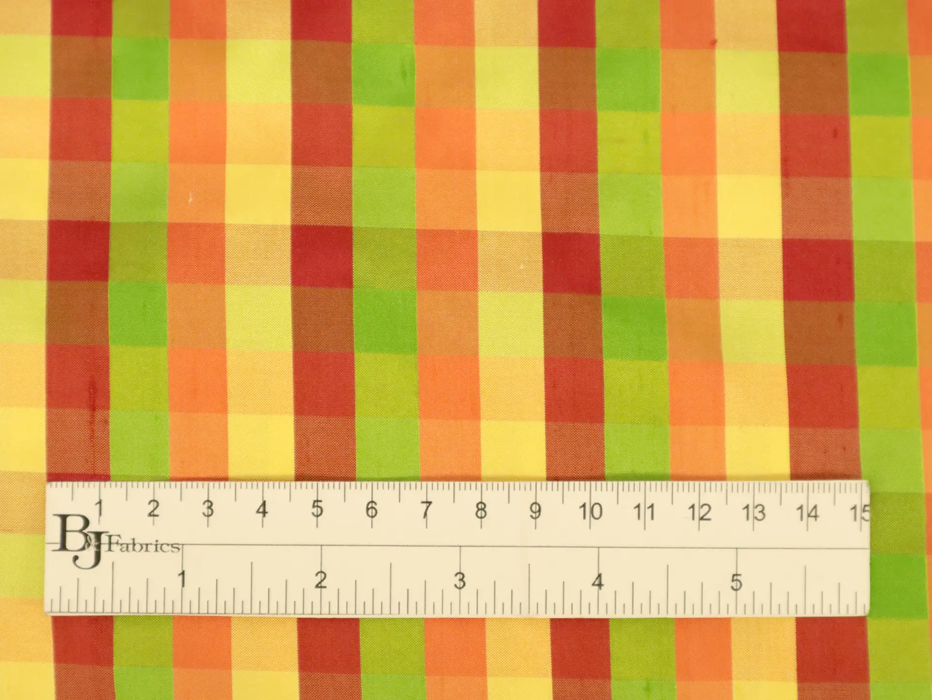 Gingham Silk Shantung