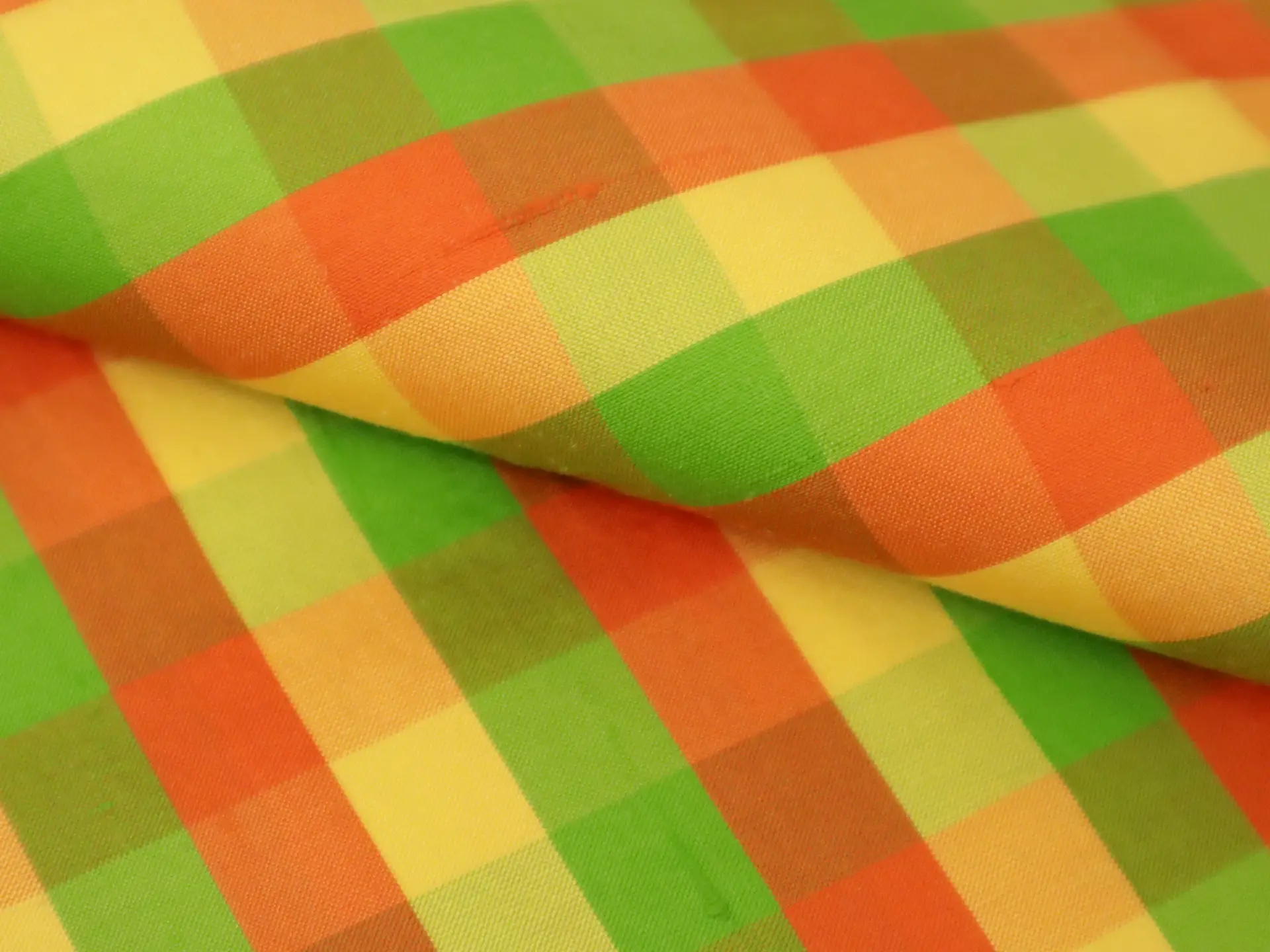 Gingham Silk Shantung