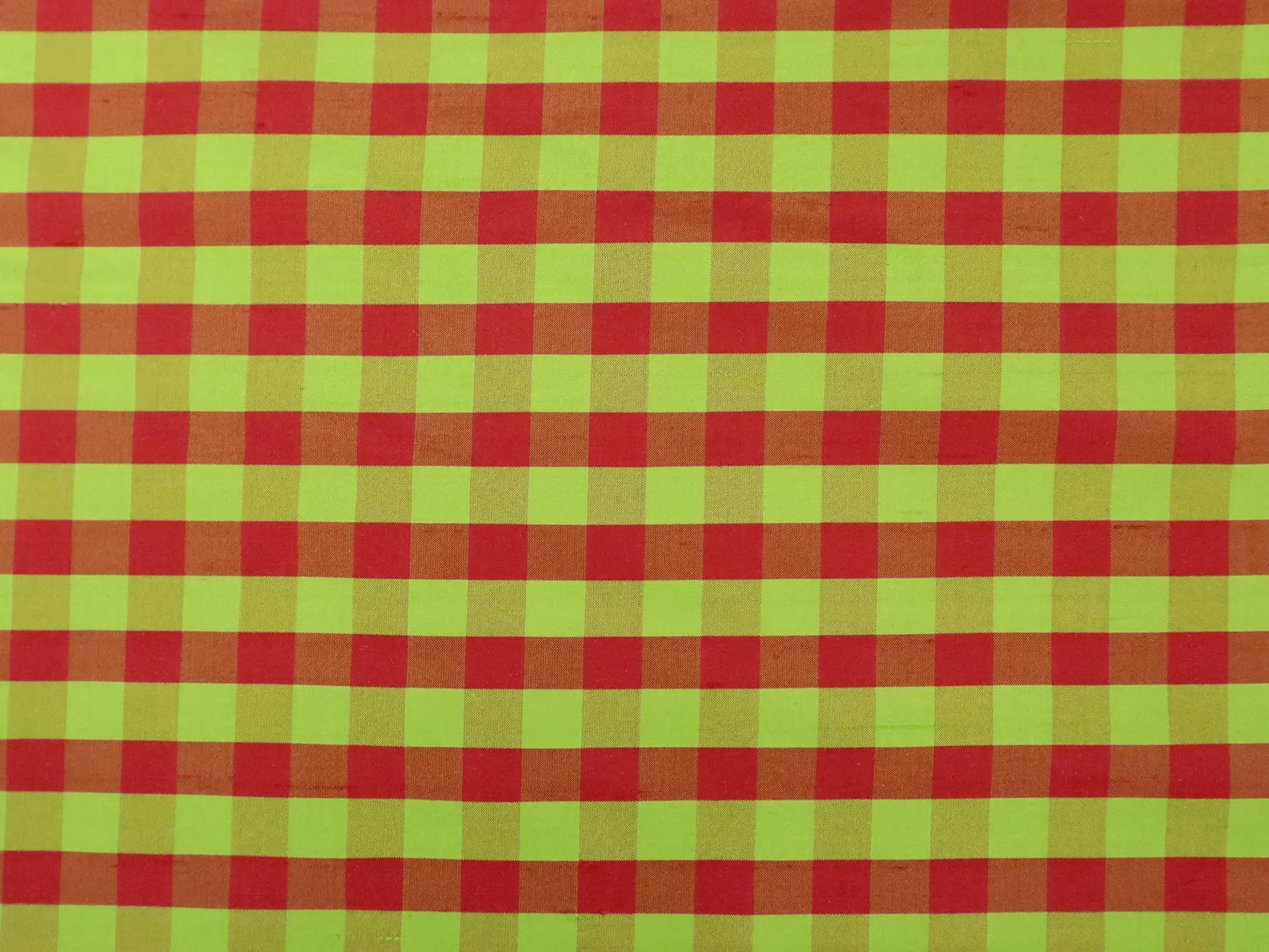Gingham Silk Shantung